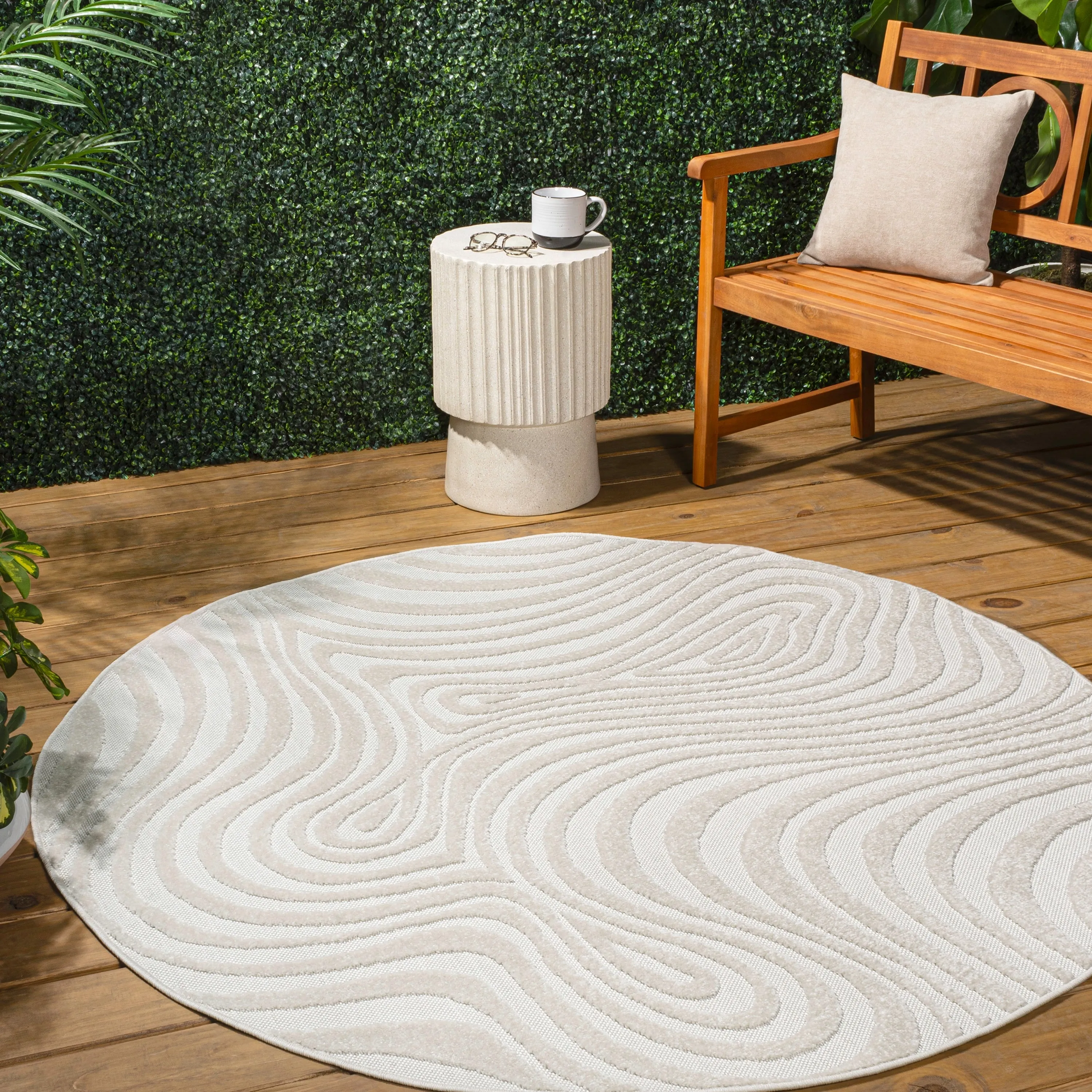 JONATHAN Y Nordby Abstract Groovy Striped Area Rug
