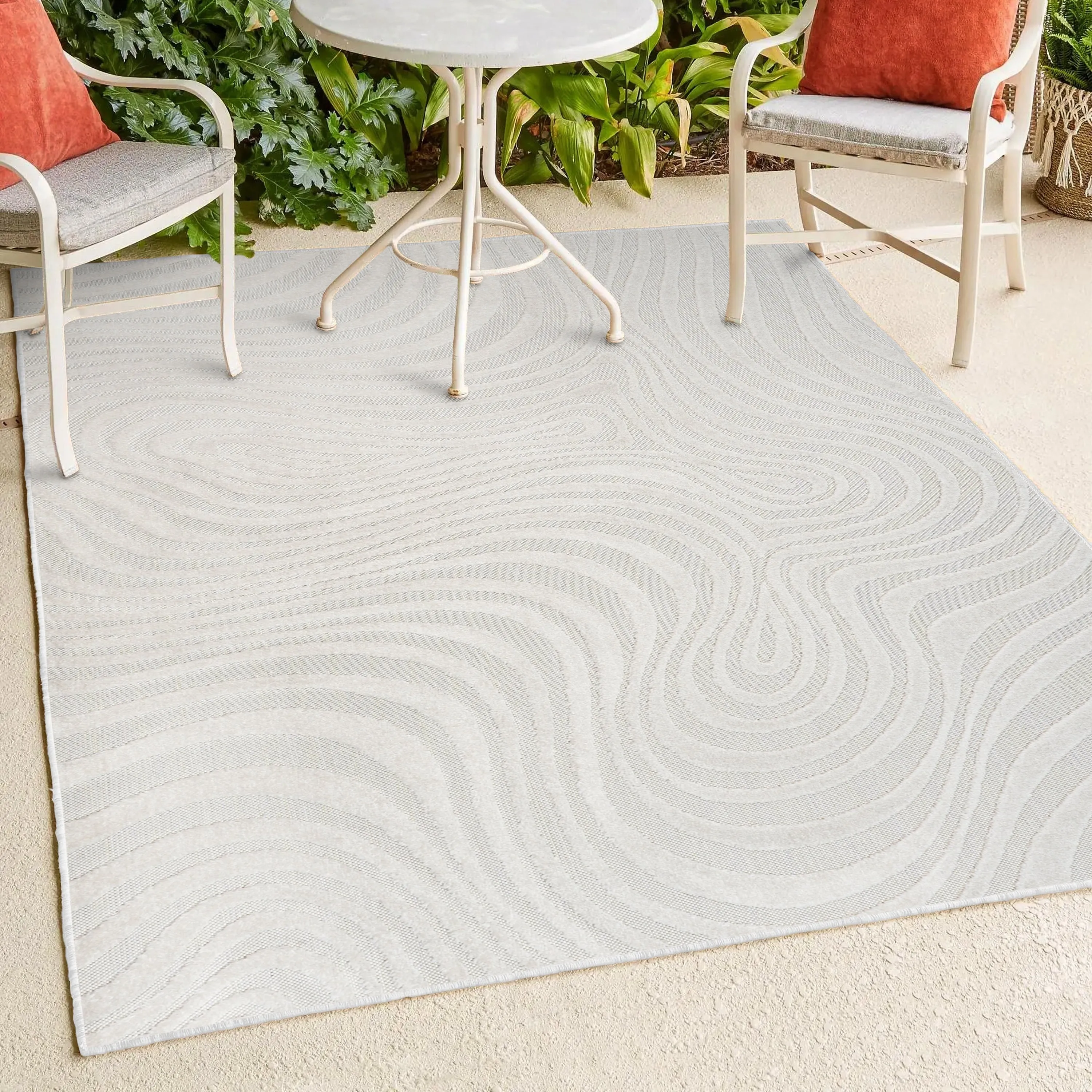 JONATHAN Y Nordby Abstract Groovy Striped Area Rug
