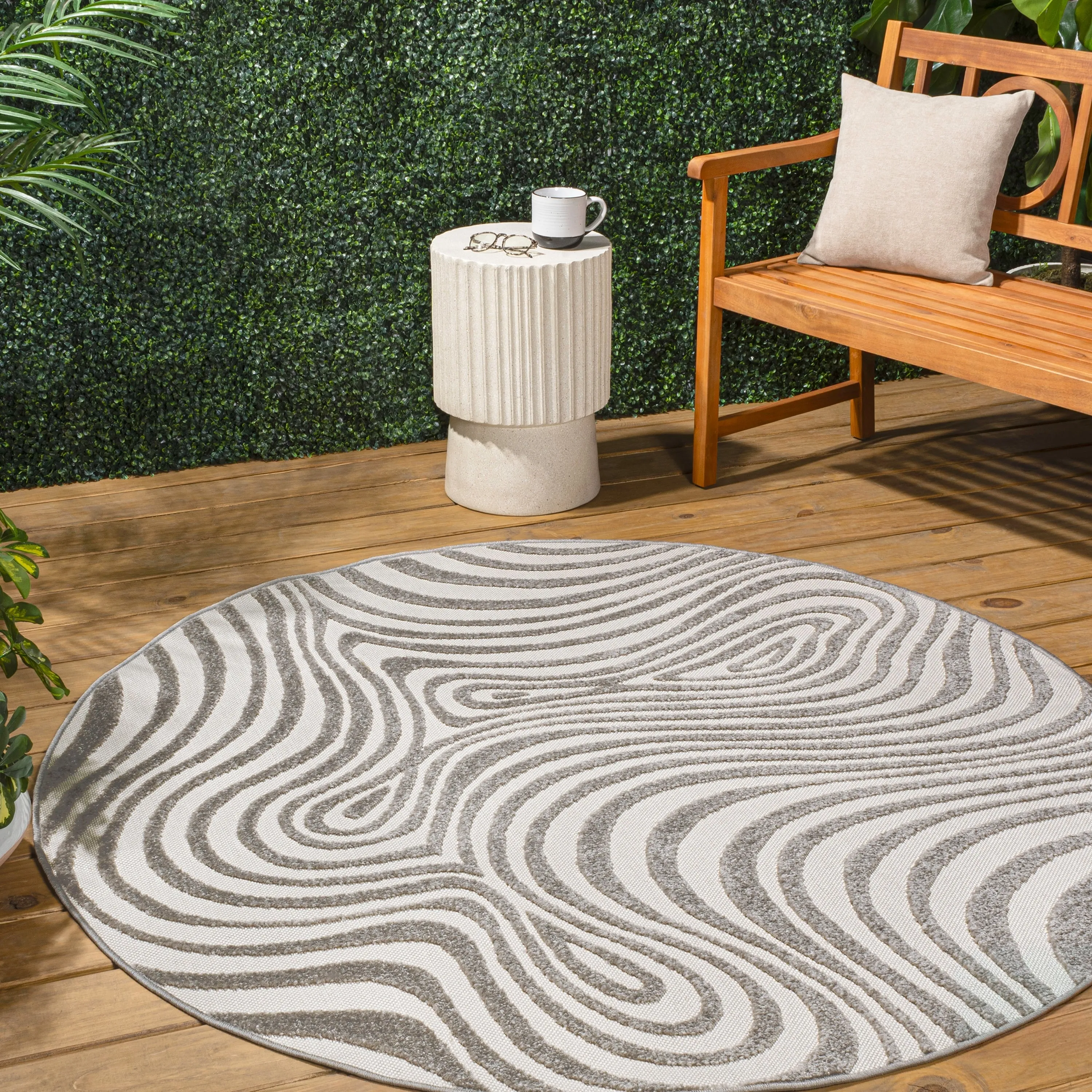 JONATHAN Y Nordby Abstract Groovy Striped Area Rug