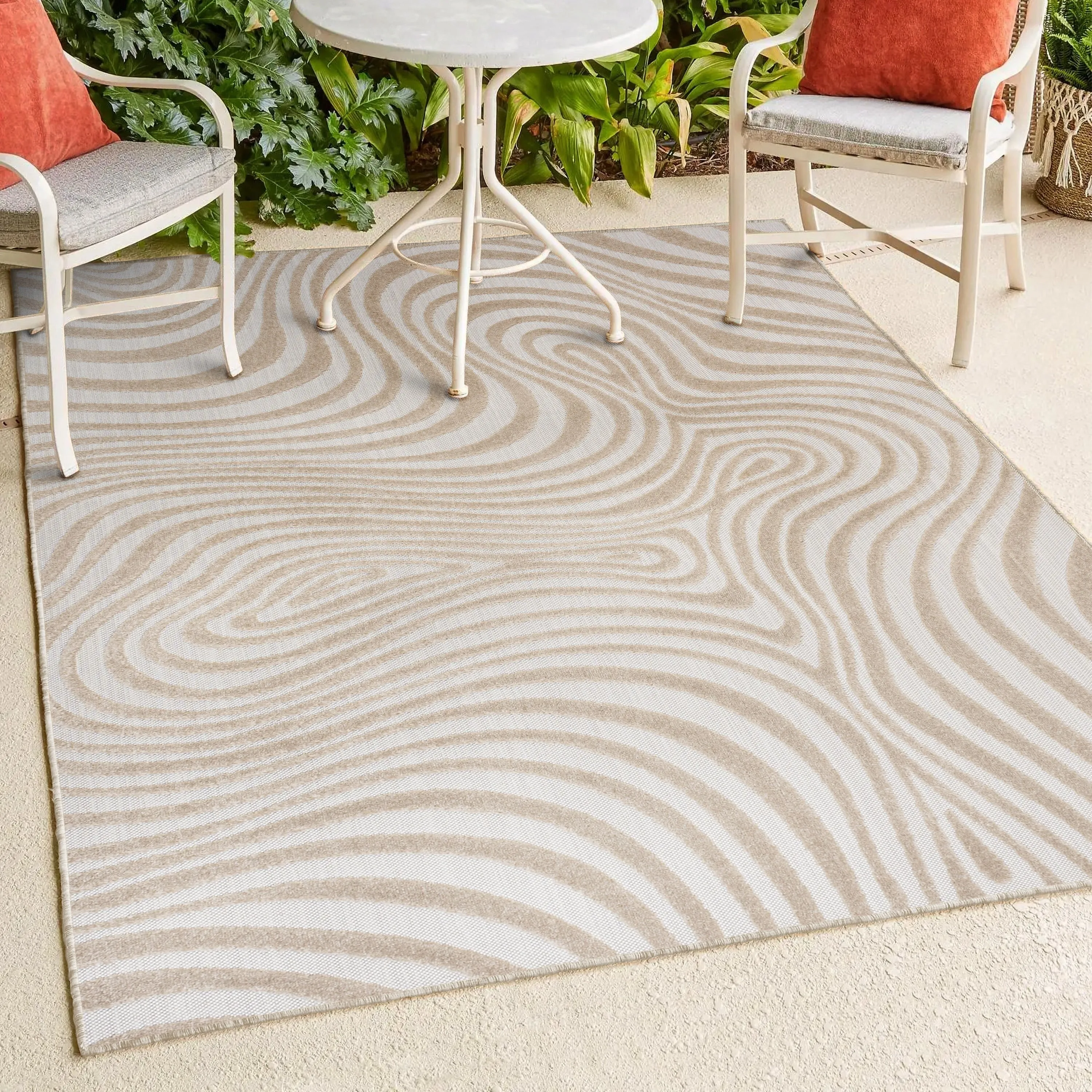 JONATHAN Y Nordby Abstract Groovy Striped Area Rug