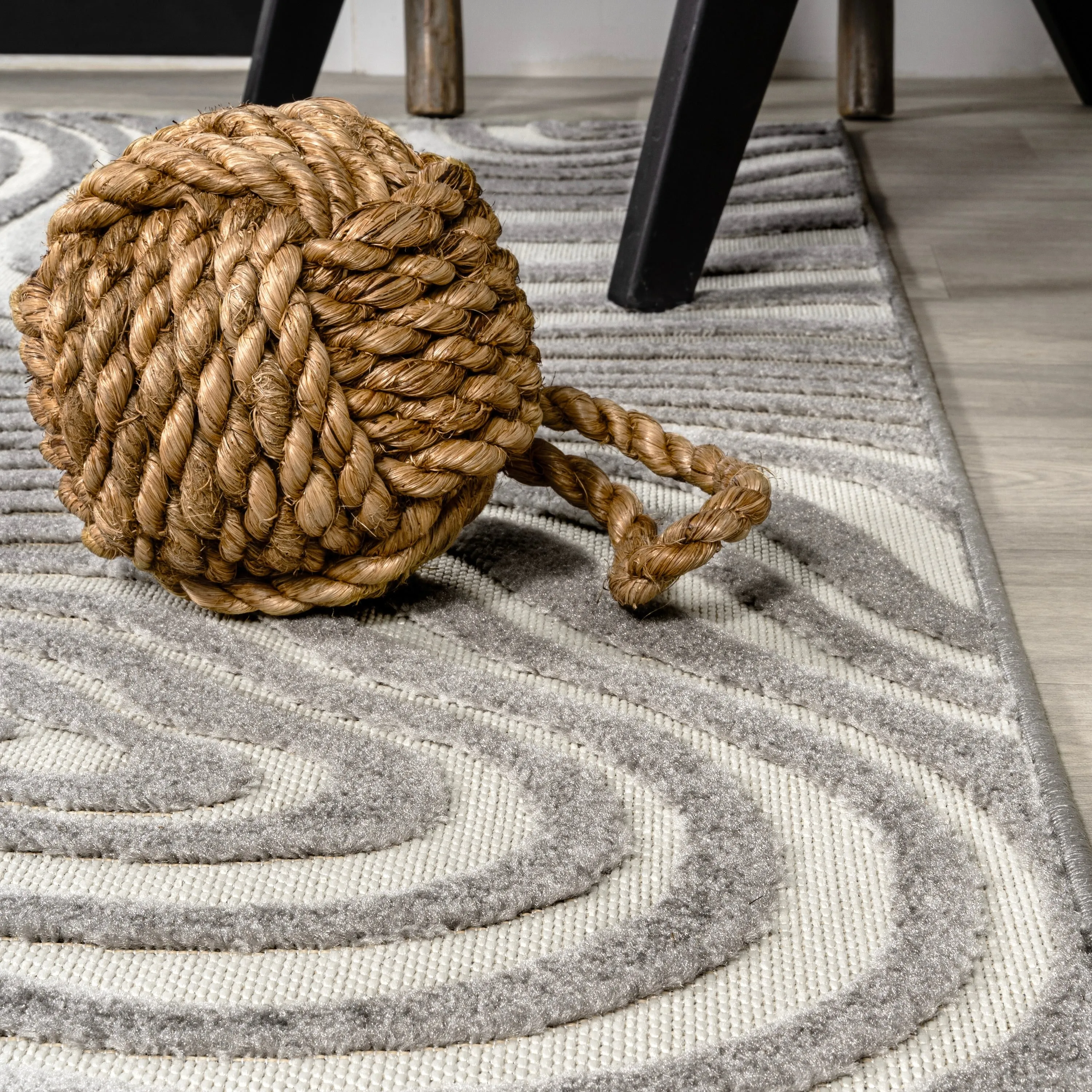 JONATHAN Y Nordby Abstract Groovy Striped Area Rug