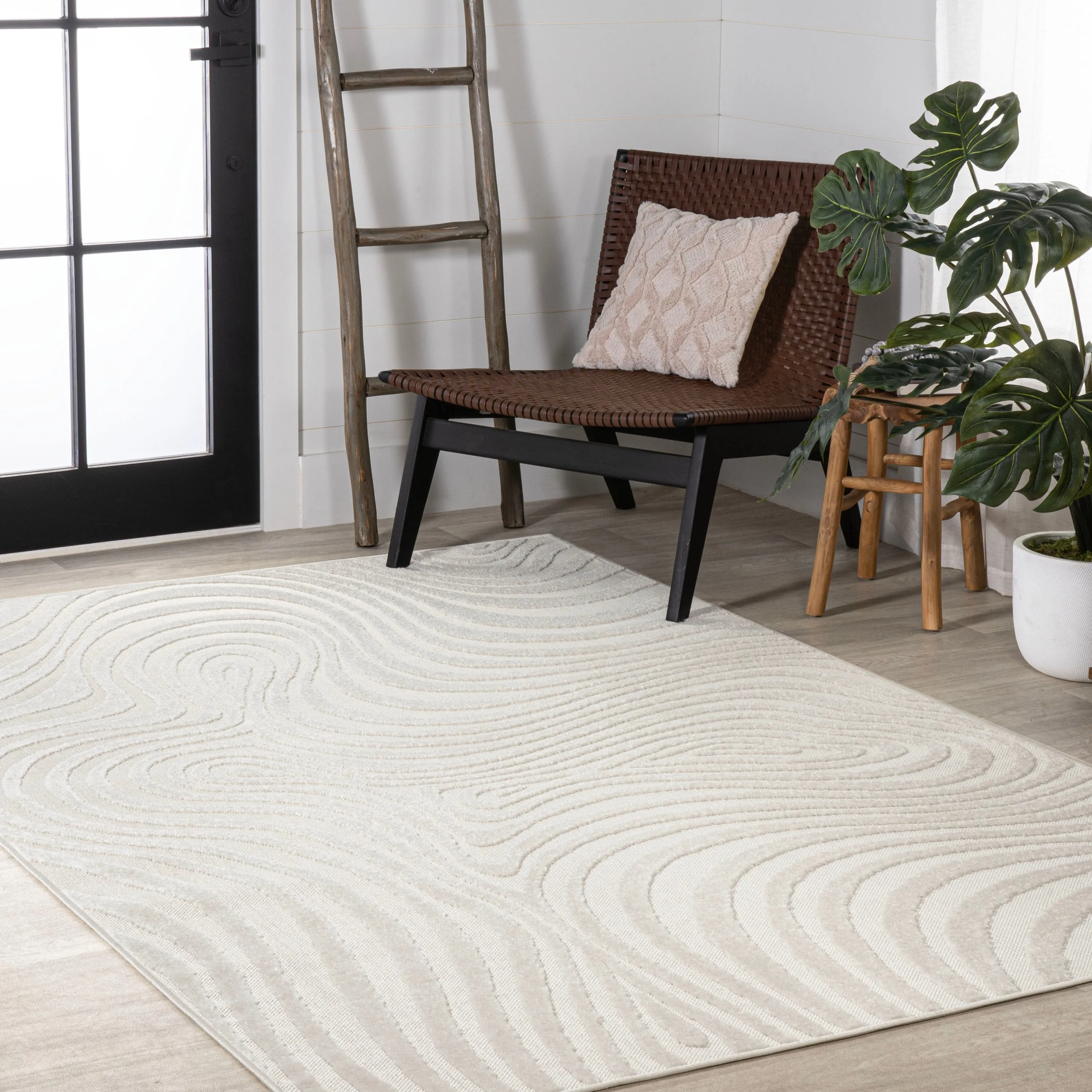 JONATHAN Y Nordby Abstract Groovy Striped Area Rug