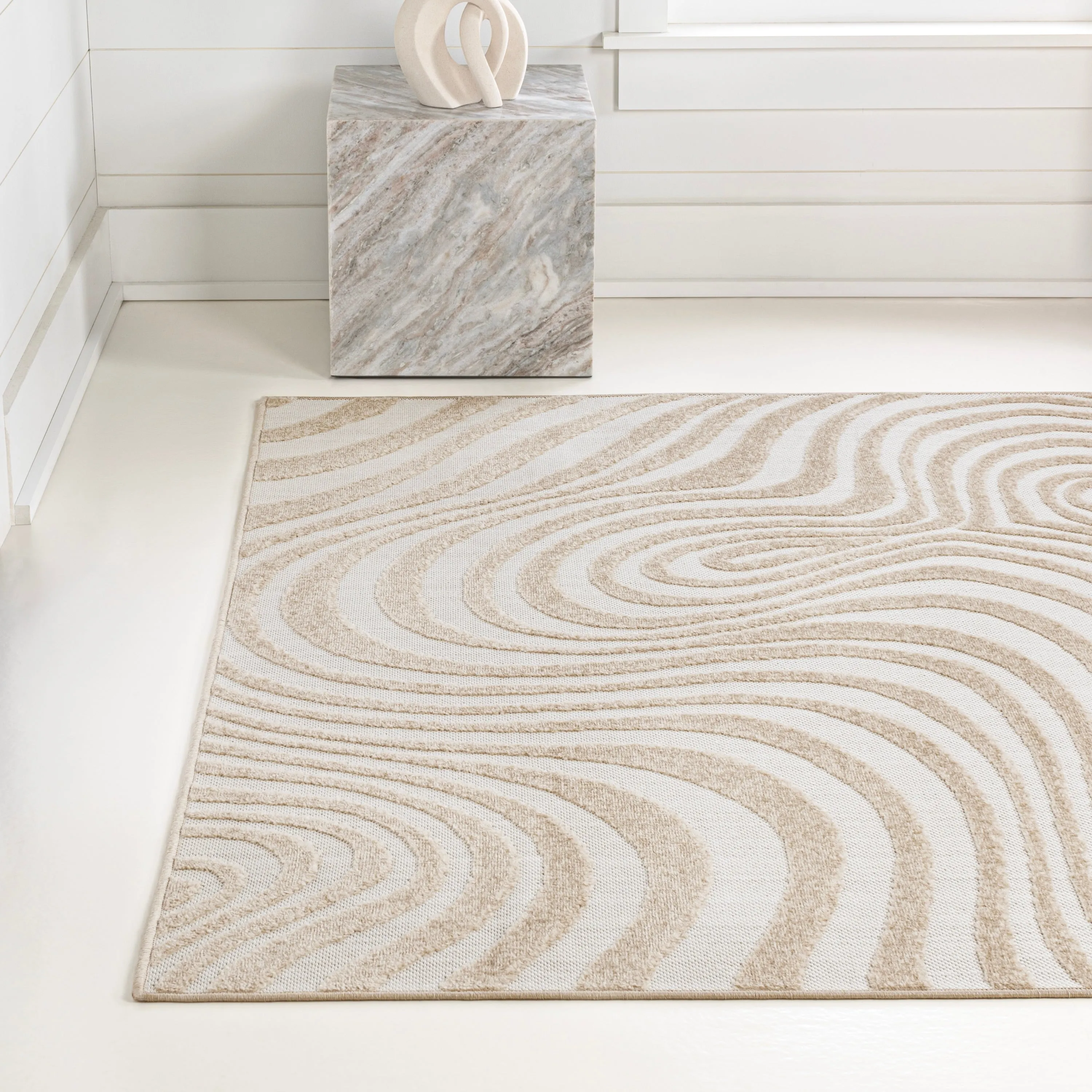 JONATHAN Y Nordby Abstract Groovy Striped Area Rug