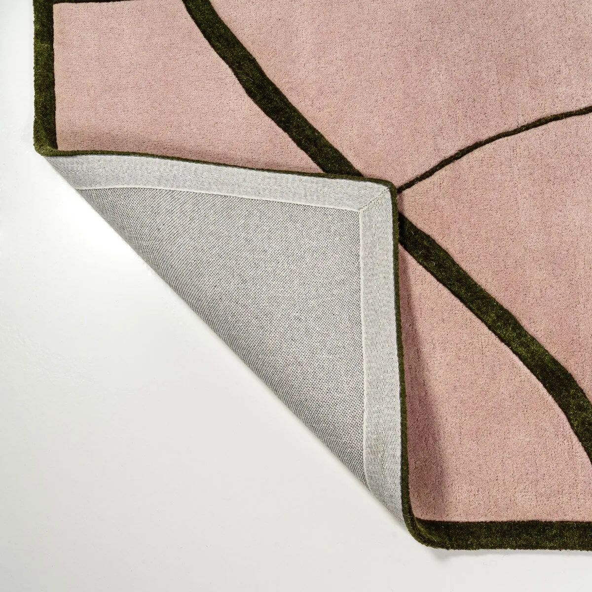 JONATHAN Y Retro Coastal Geometric Border Handwoven Wool Area Rug