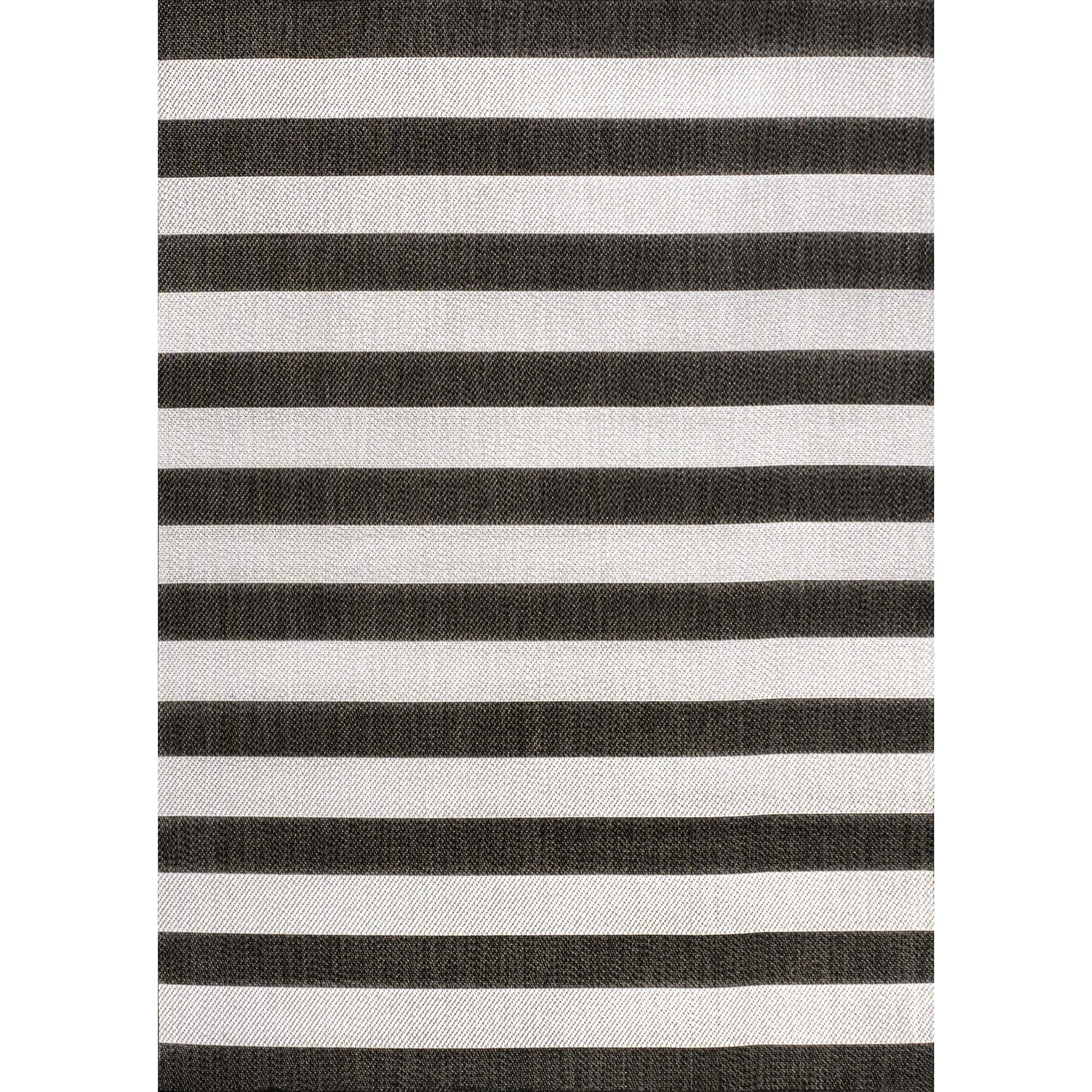 JONATHAN Y Vinales Two-Tone Wide Stripe Indoor/Outdoor Area Rug