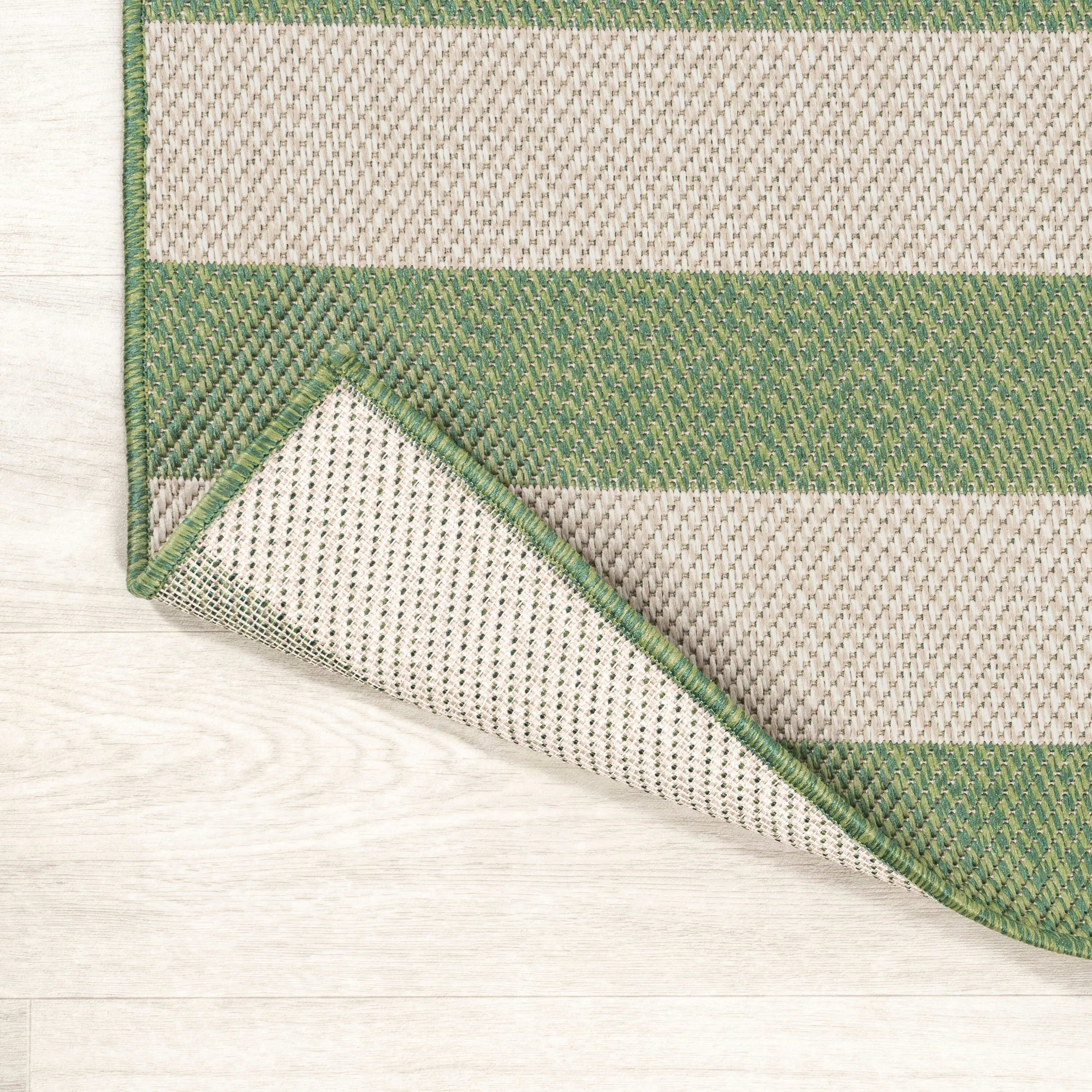 JONATHAN Y Vinales Two-Tone Wide Stripe Indoor/Outdoor Area Rug