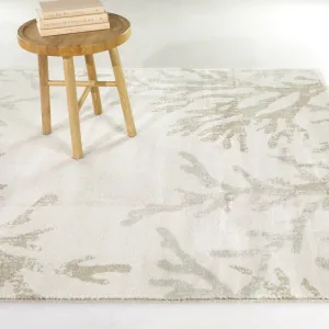 Kell Coastal Coral Print Area Rug
