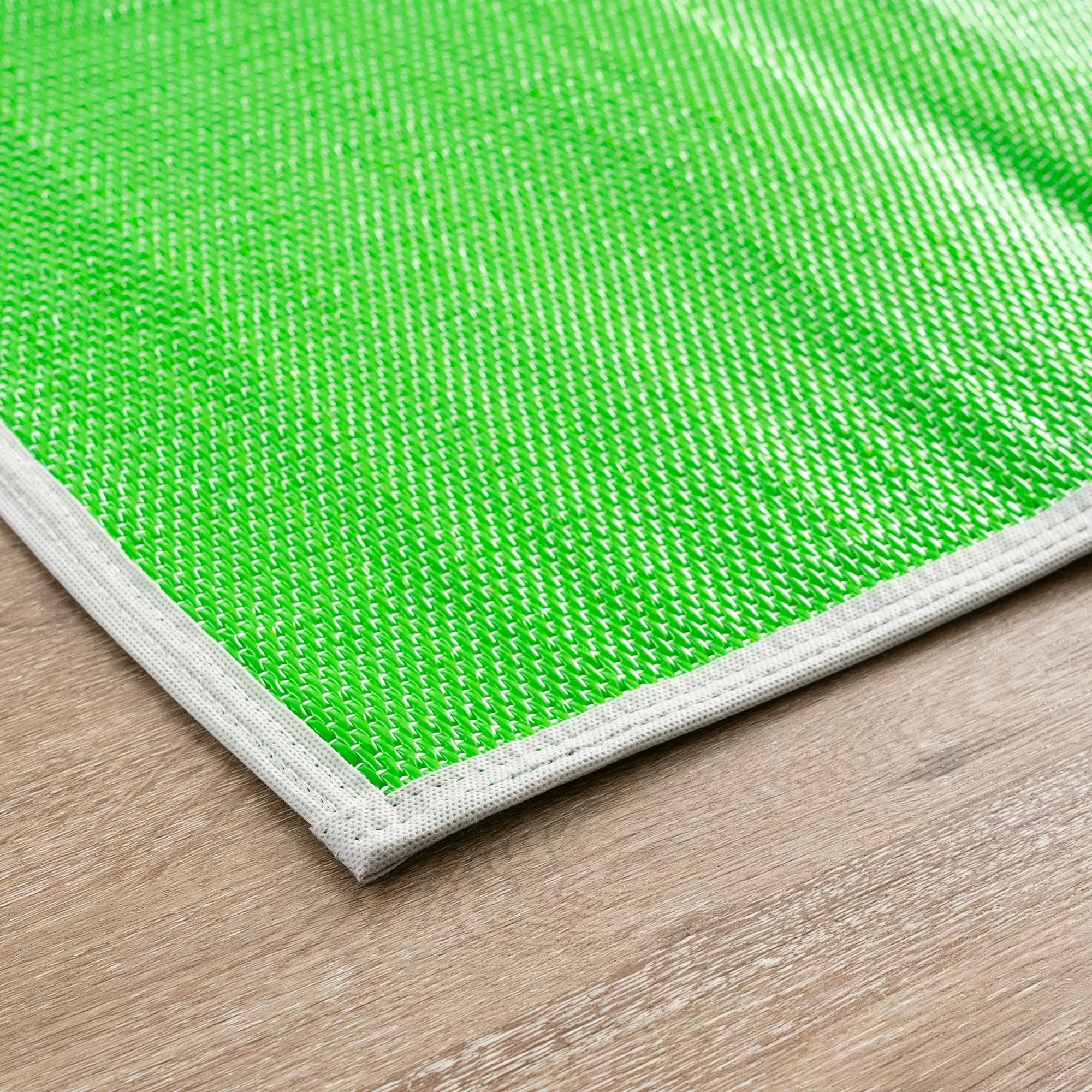 Lalune Beach Solid Color Indoor Outdoor Polypropylene Area Rug