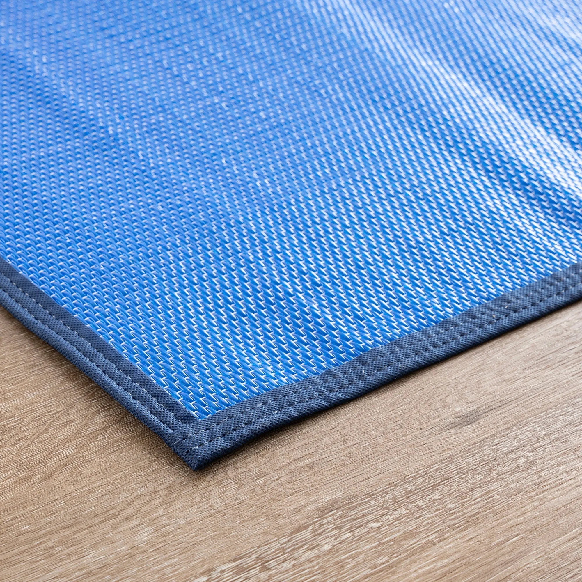Lalune Beach Solid Color Indoor Outdoor Polypropylene Area Rug