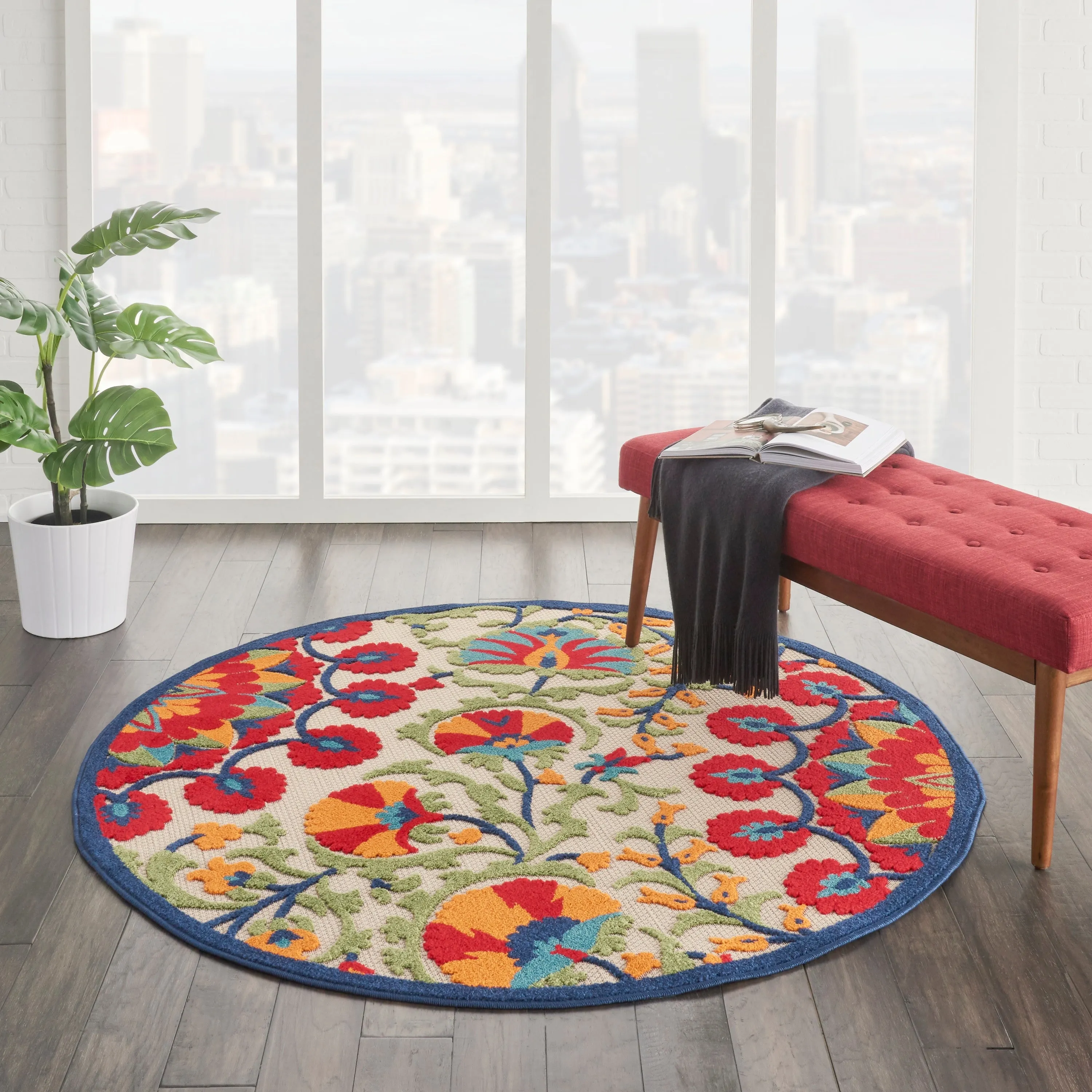 Lanikai Floral Indoor/ Outdoor Area Rug by Havenside Home