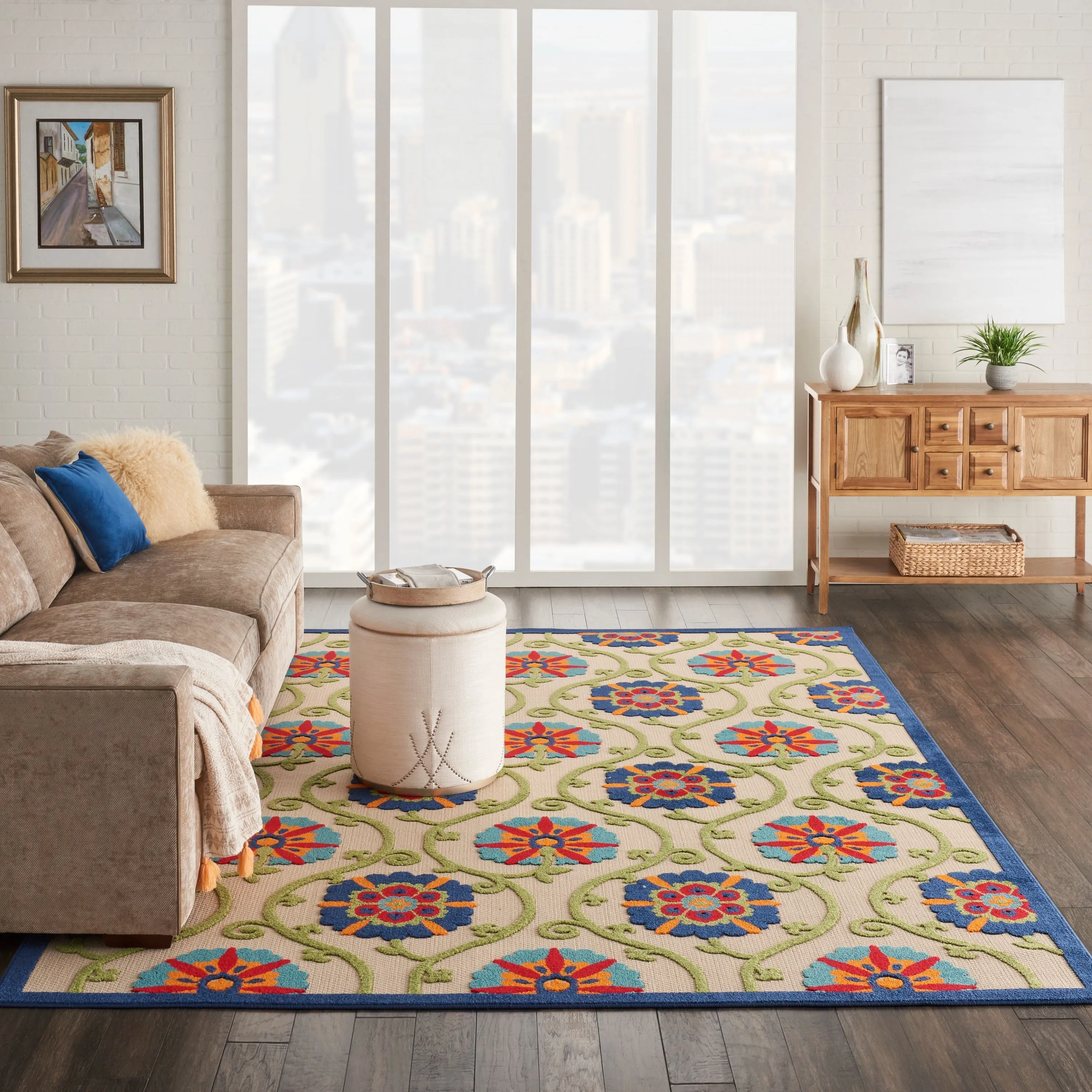 Lanikai Floral Indoor/ Outdoor Area Rug by Havenside Home
