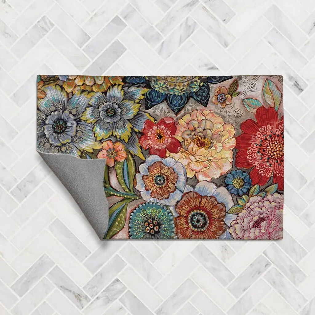 Laural Home Boho Bouquet Chenille Accent Rug