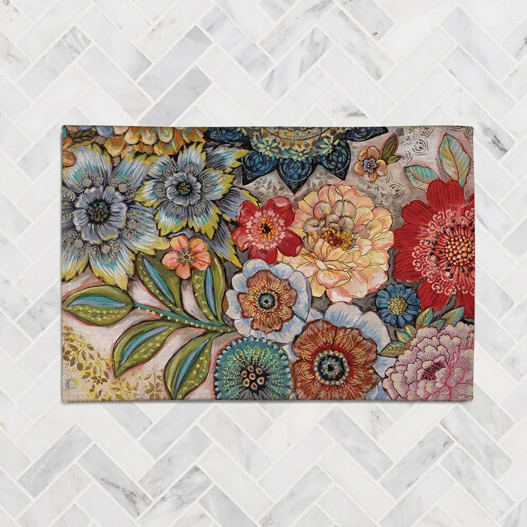 Laural Home Boho Bouquet Chenille Accent Rug