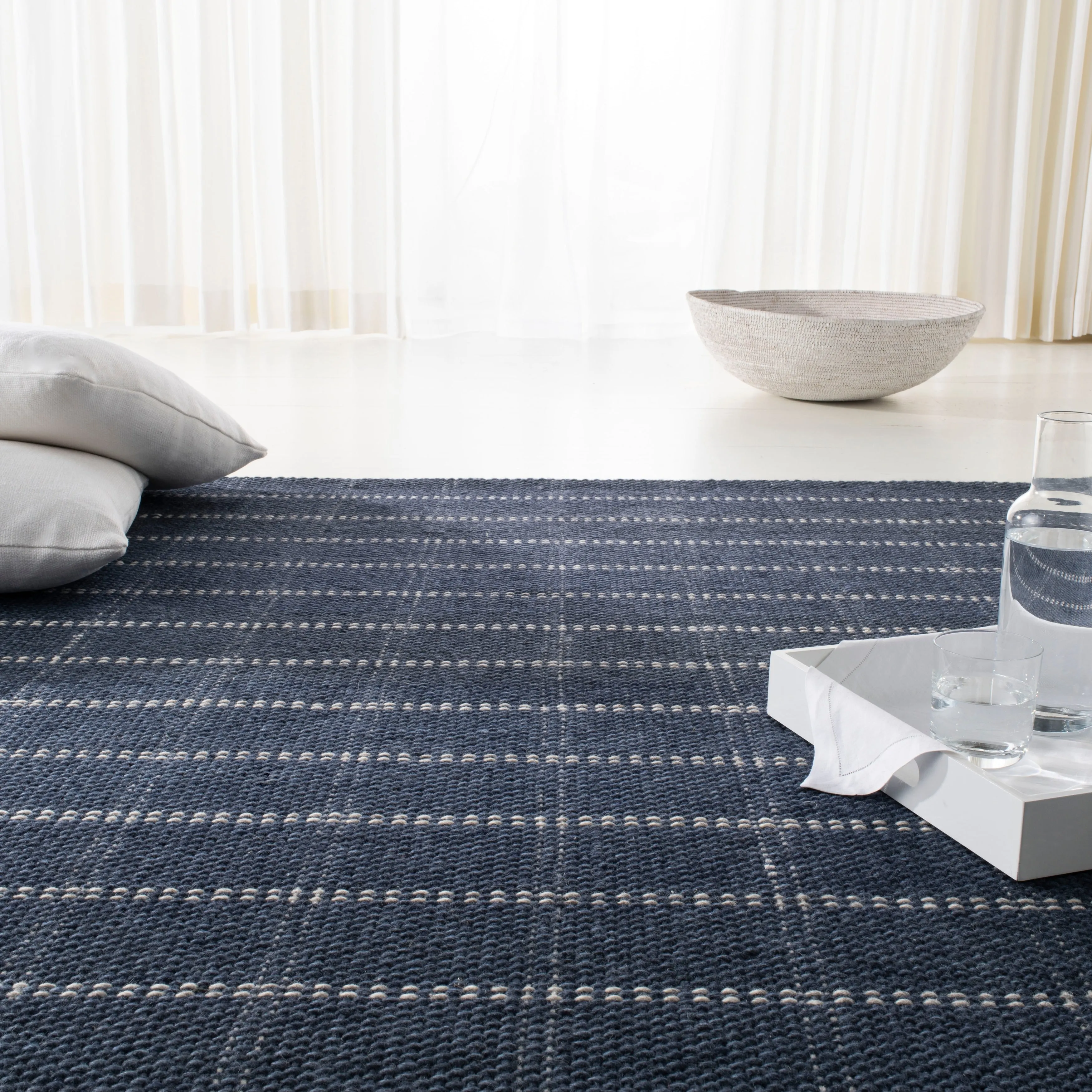 Lauren Ralph Lauren. Handmade Tamworth Check Wool Rug
