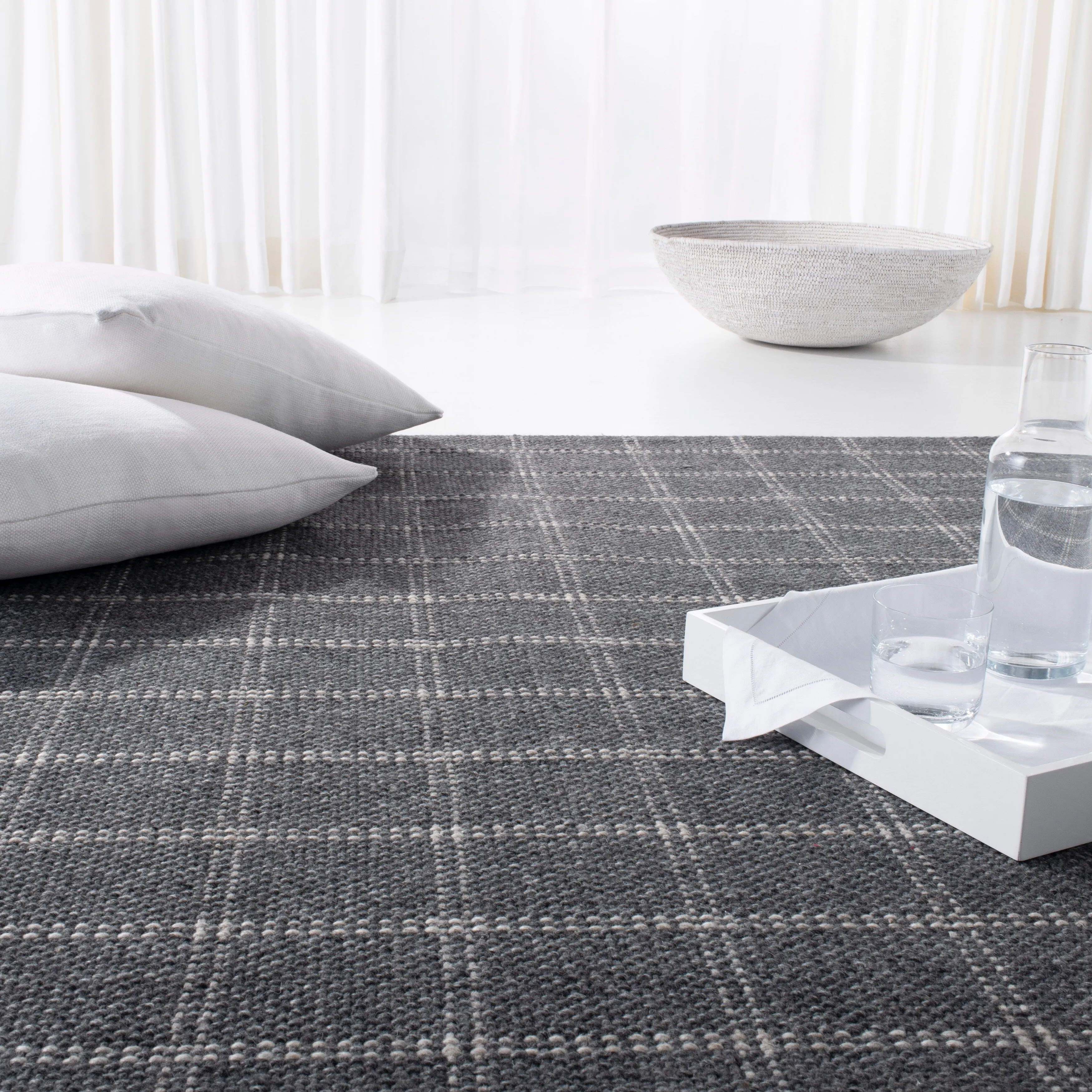 Lauren Ralph Lauren. Handmade Tamworth Check Wool Rug
