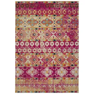Legata Collection Pink Machine-Made Indoor/OutdoorArea Rug
