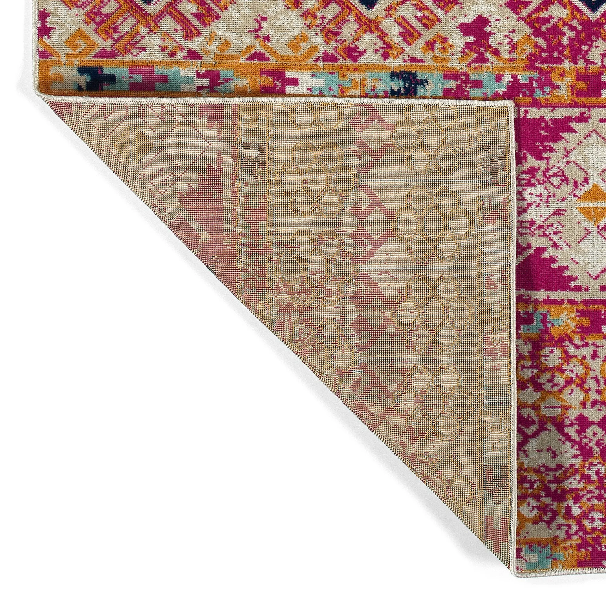Legata Collection Pink Machine-Made Indoor/OutdoorArea Rug