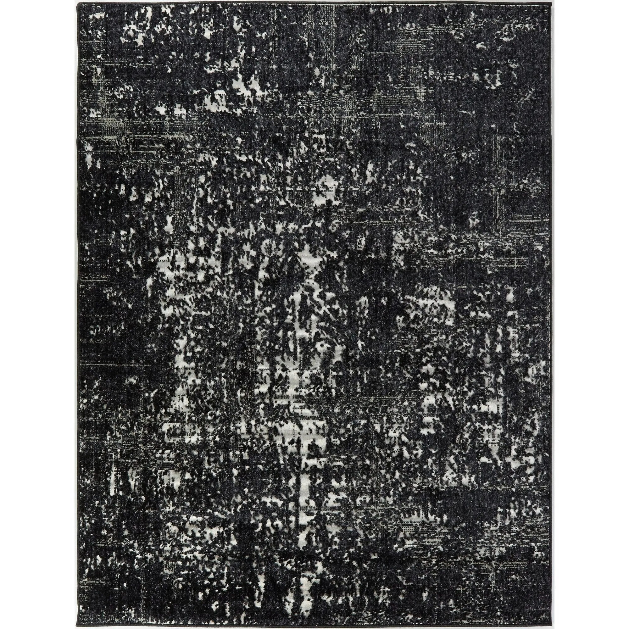 Leon Distressed Abstract Area Rug