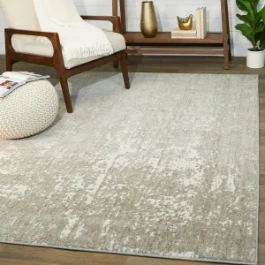 Leon Distressed Abstract Area Rug