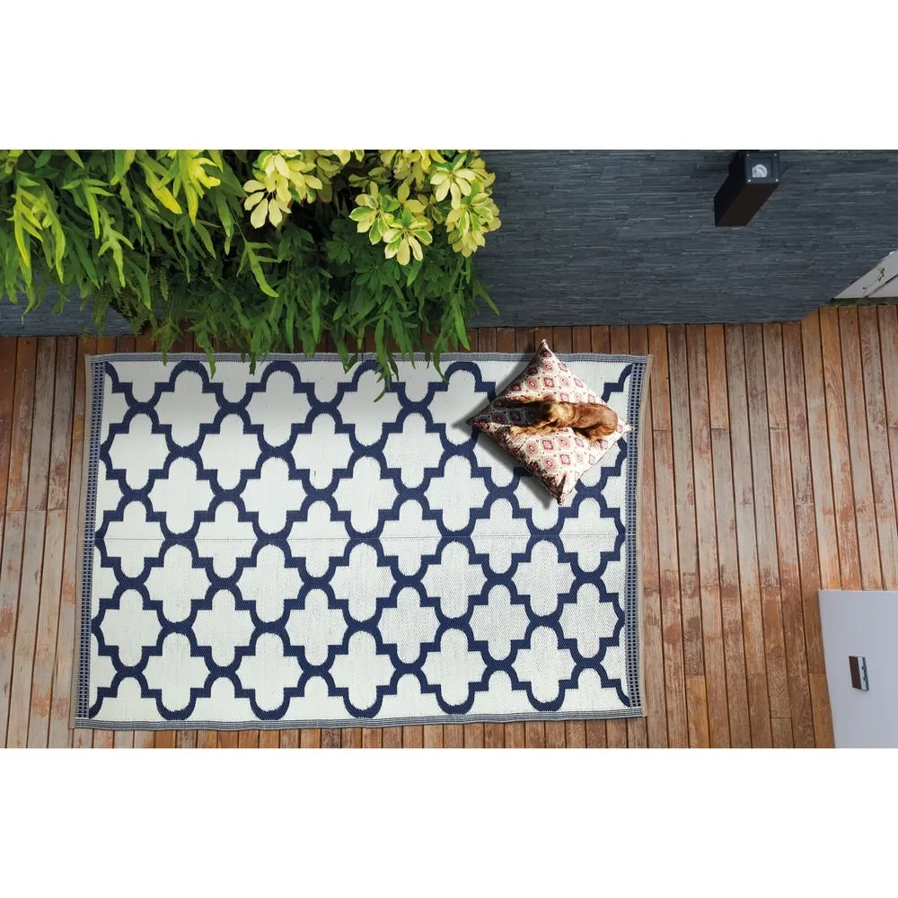Lightweight Indoor Outdoor Reversible Area Rug - 5.9 x 8.9 Feet -Trellis - 5.9 x 8.9 - 5.9 x 8.9