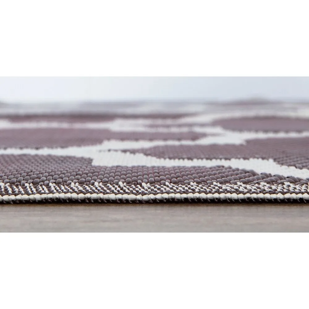 Lightweight Indoor Outdoor Reversible Area Rug - 5.9 x 8.9 Feet -Trellis - 5.9 x 8.9 - 5.9 x 8.9