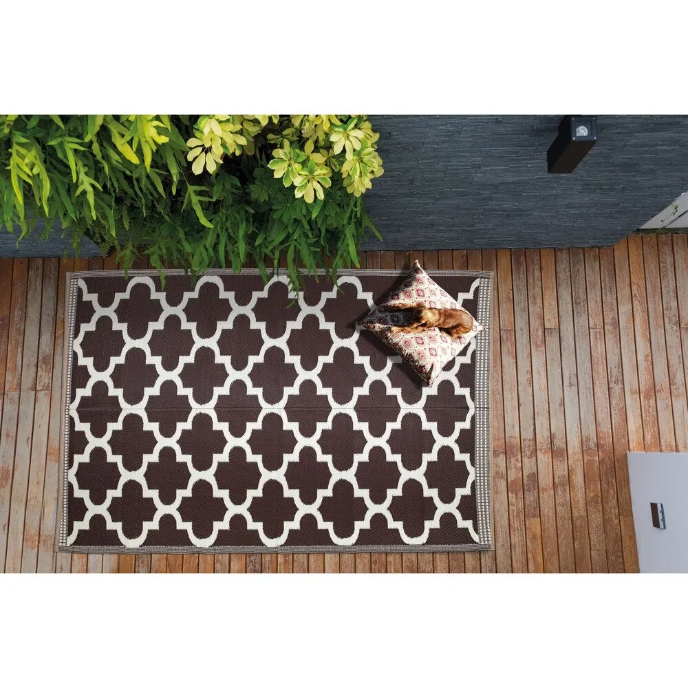 Lightweight Indoor Outdoor Reversible Area Rug - 5.9 x 8.9 Feet -Trellis - 5.9 x 8.9 - 5.9 x 8.9