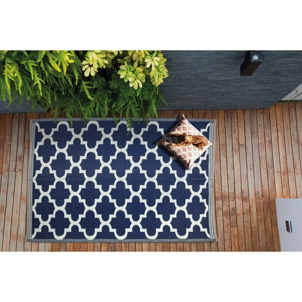 Lightweight Indoor Outdoor Reversible Area Rug - 5.9 x 8.9 Feet -Trellis - 5.9 x 8.9 - 5.9 x 8.9