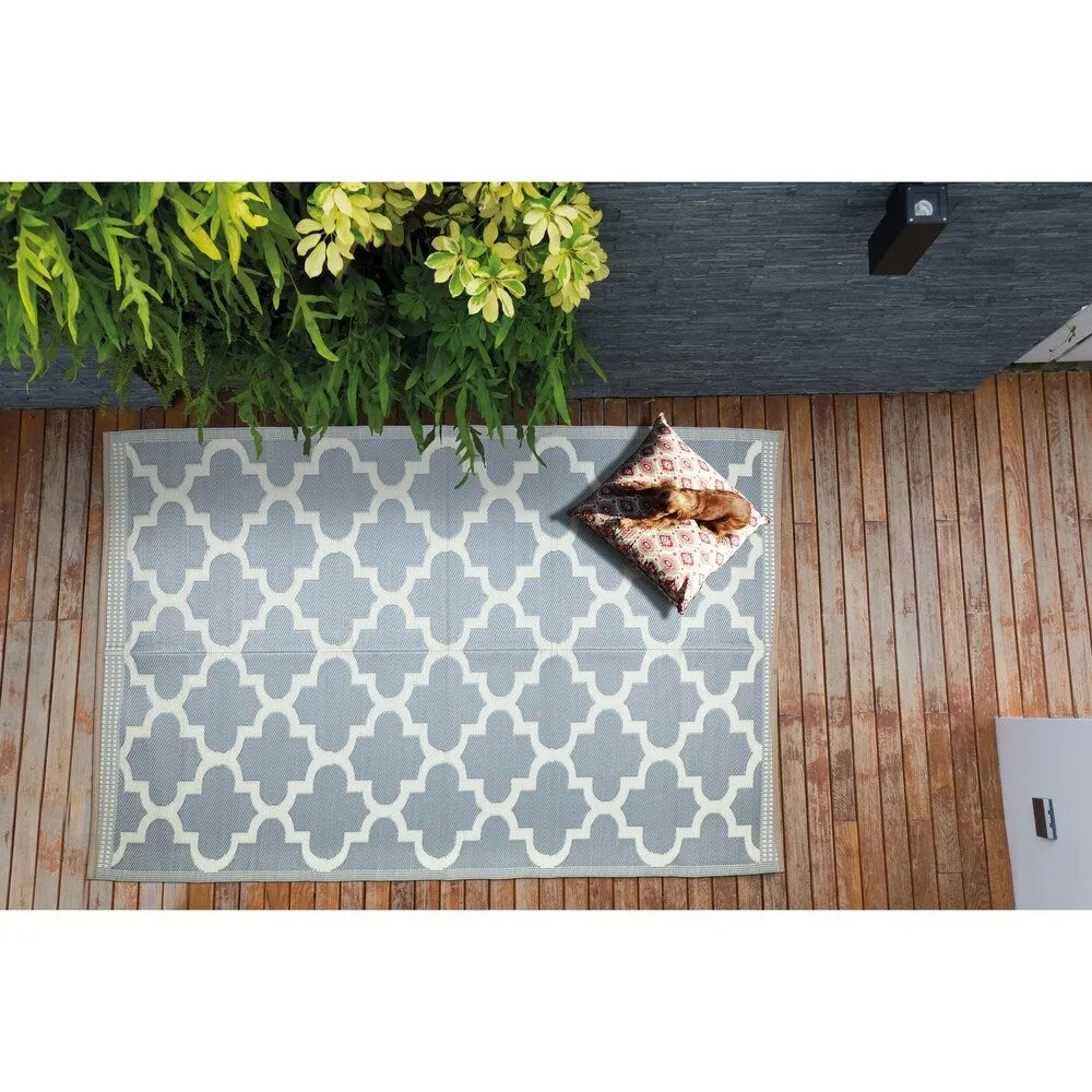 Lightweight Indoor Outdoor Reversible Area Rug - 5.9 x 8.9 Feet -Trellis - 5.9 x 8.9 - 5.9 x 8.9