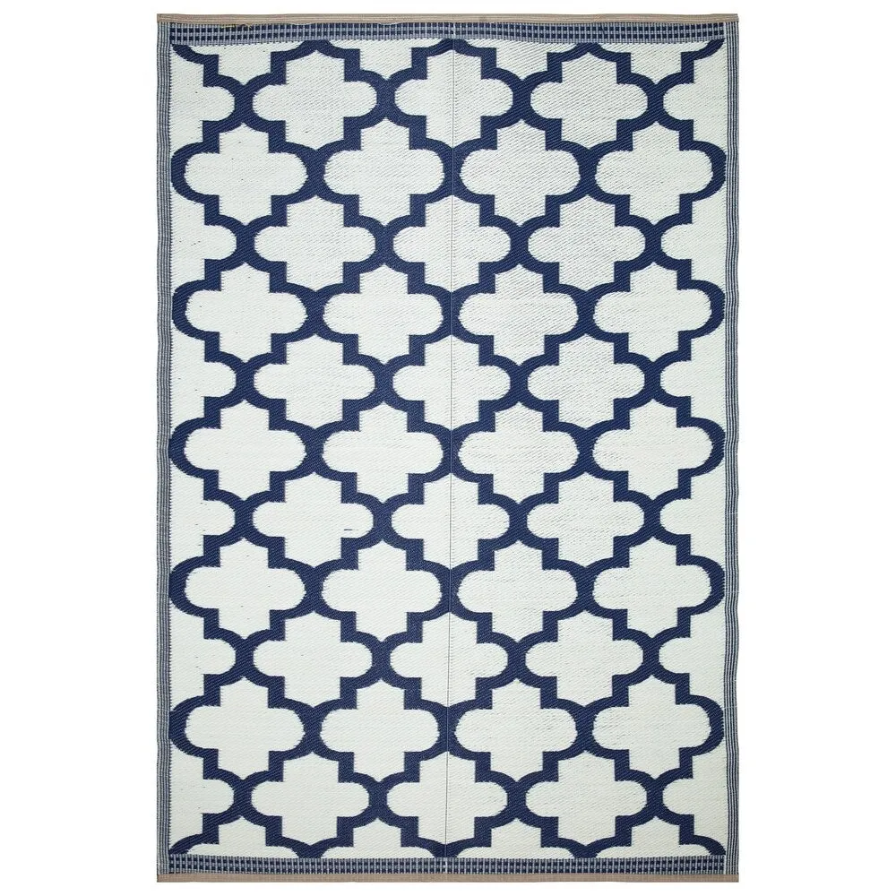 Lightweight Indoor Outdoor Reversible Area Rug - 5.9 x 8.9 Feet -Trellis - 5.9 x 8.9 - 5.9 x 8.9