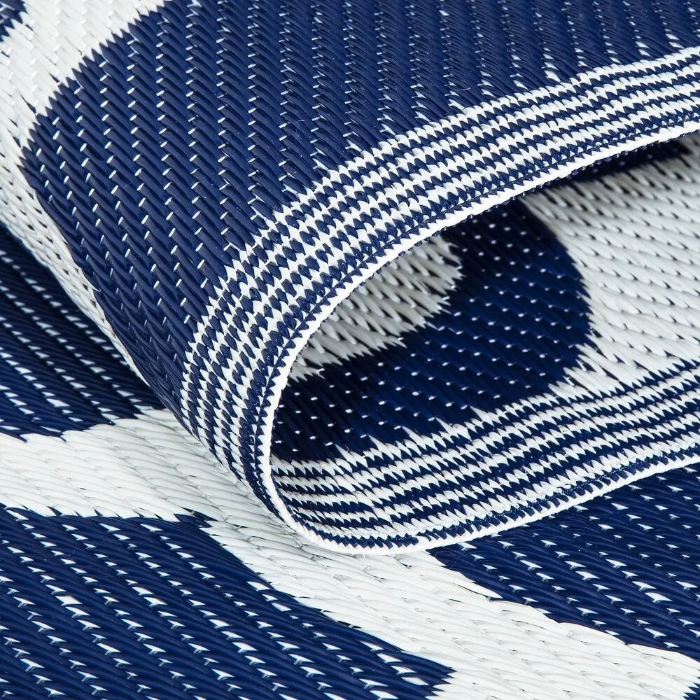 Lightweight Indoor Outdoor Reversible Area Rug - 5.9 x 8.9 Feet -Trellis - 5.9 x 8.9 - 5.9 x 8.9