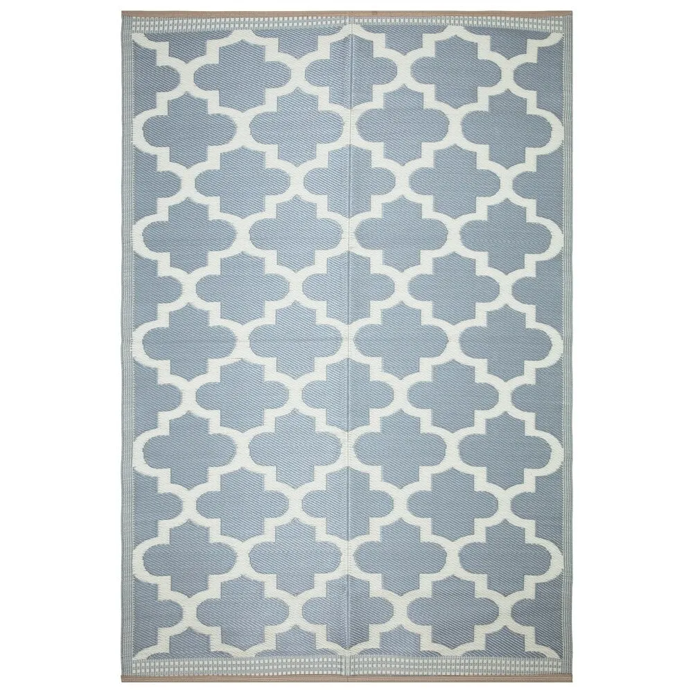 Lightweight Indoor Outdoor Reversible Area Rug - 5.9 x 8.9 Feet -Trellis - 5.9 x 8.9 - 5.9 x 8.9
