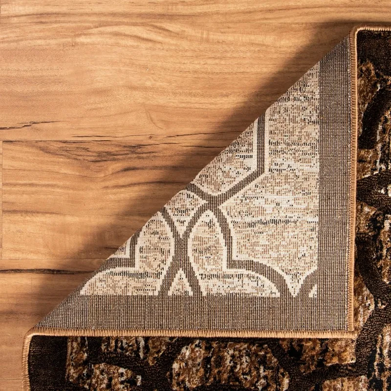 Linon Iron Gate Quatrefoil Area Rug