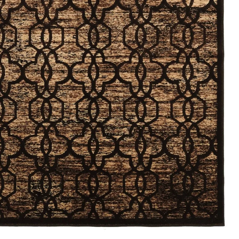 Linon Iron Gate Quatrefoil Area Rug