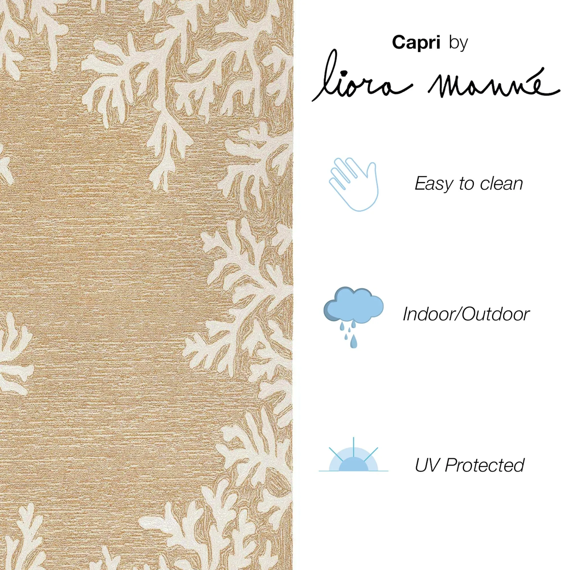 Liora Manne Capri Coral Border Indoor/Outdoor Rug