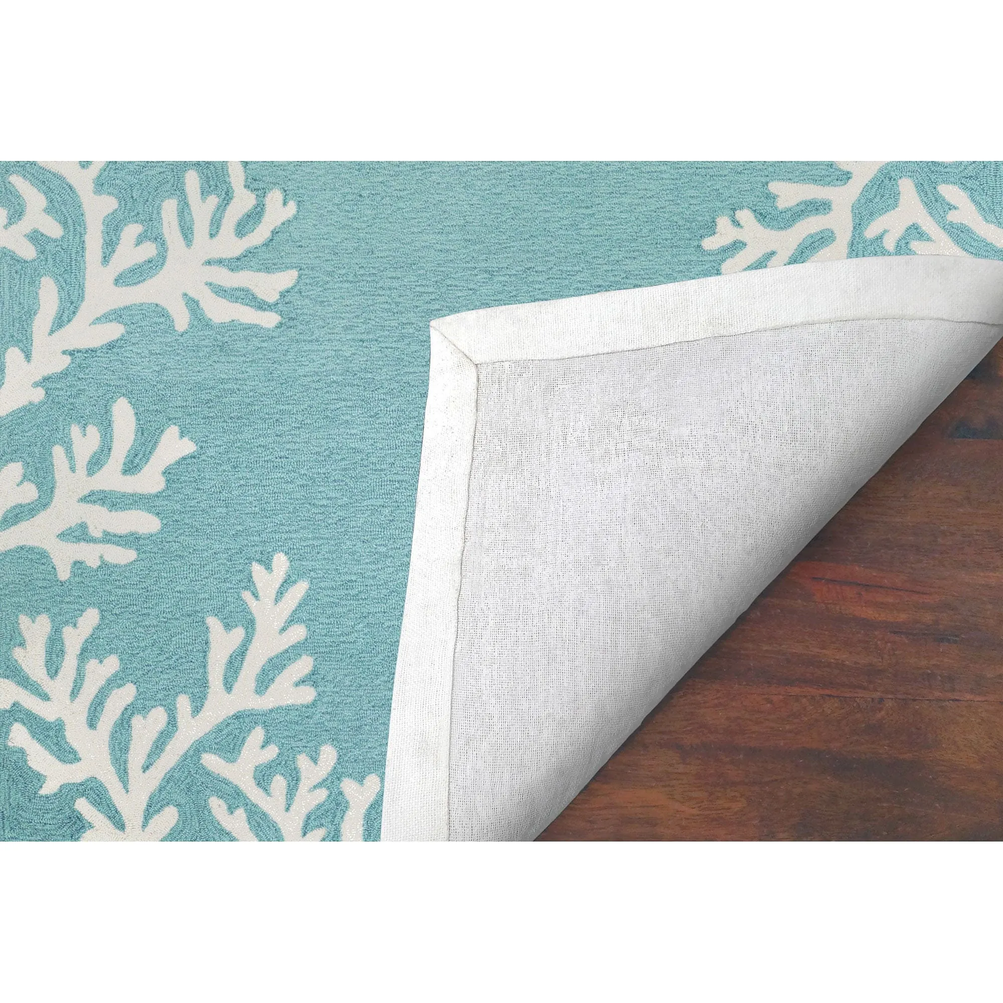 Liora Manne Capri Coral Border Indoor/Outdoor Rug