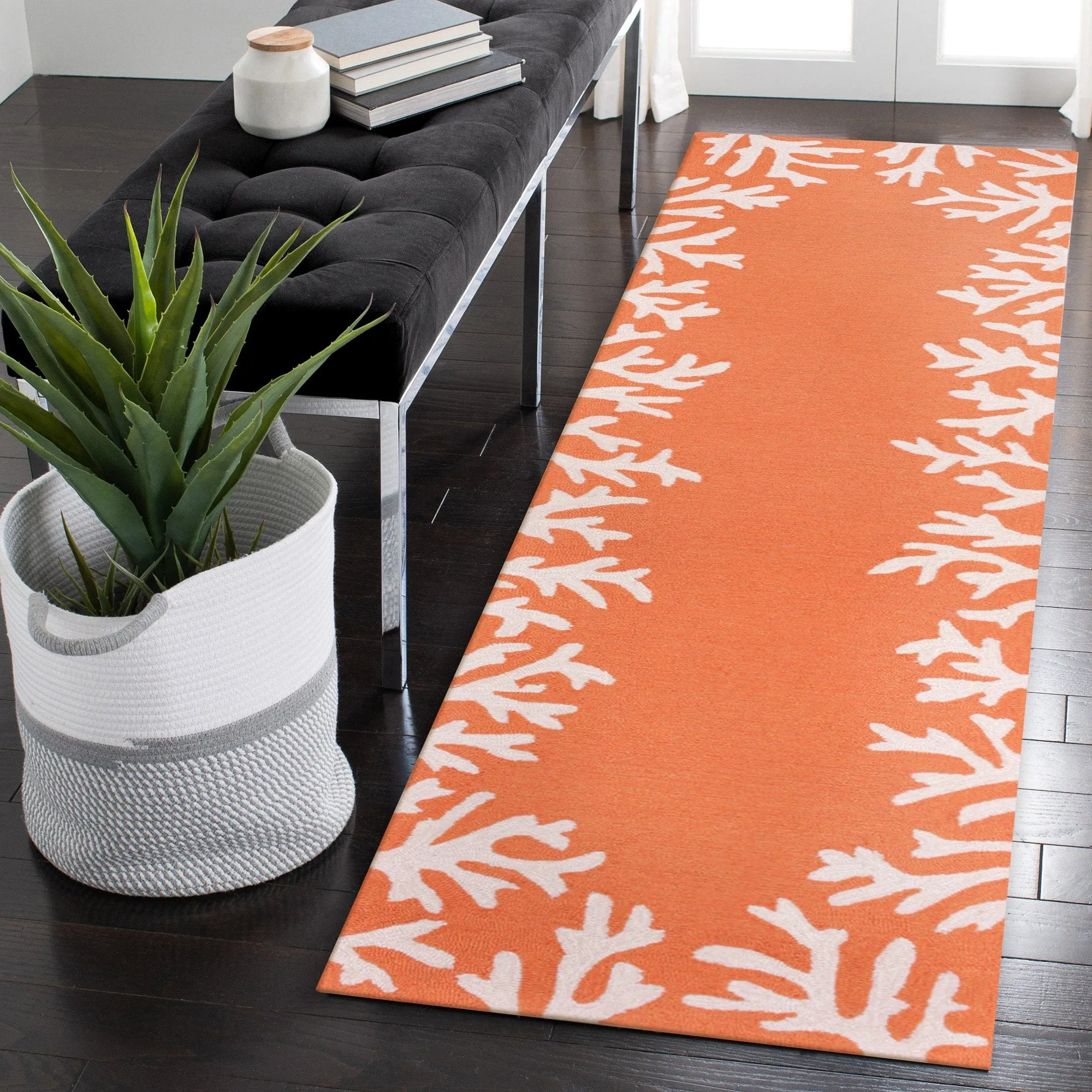 Liora Manne Capri Coral Border Indoor/Outdoor Rug