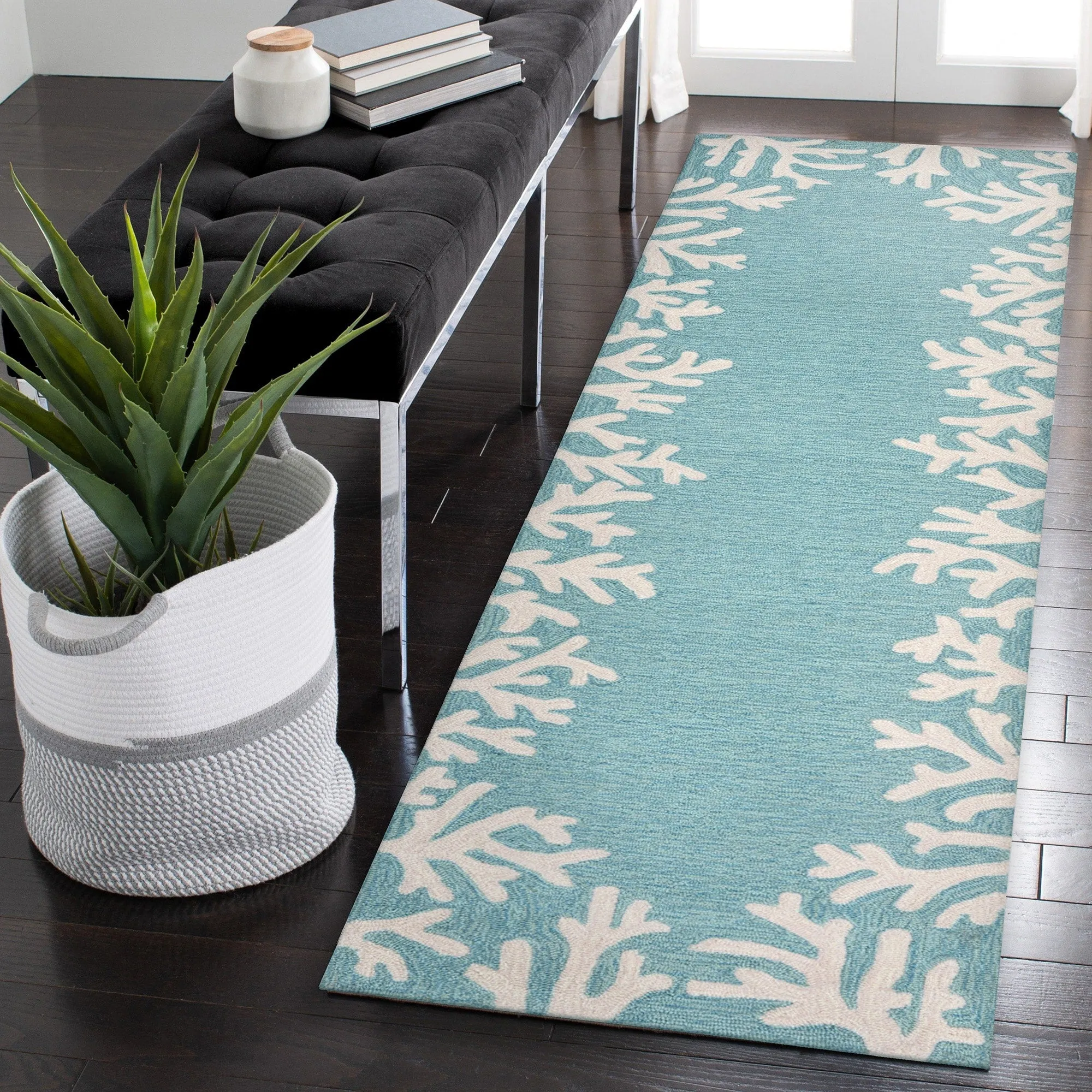Liora Manne Capri Coral Border Indoor/Outdoor Rug