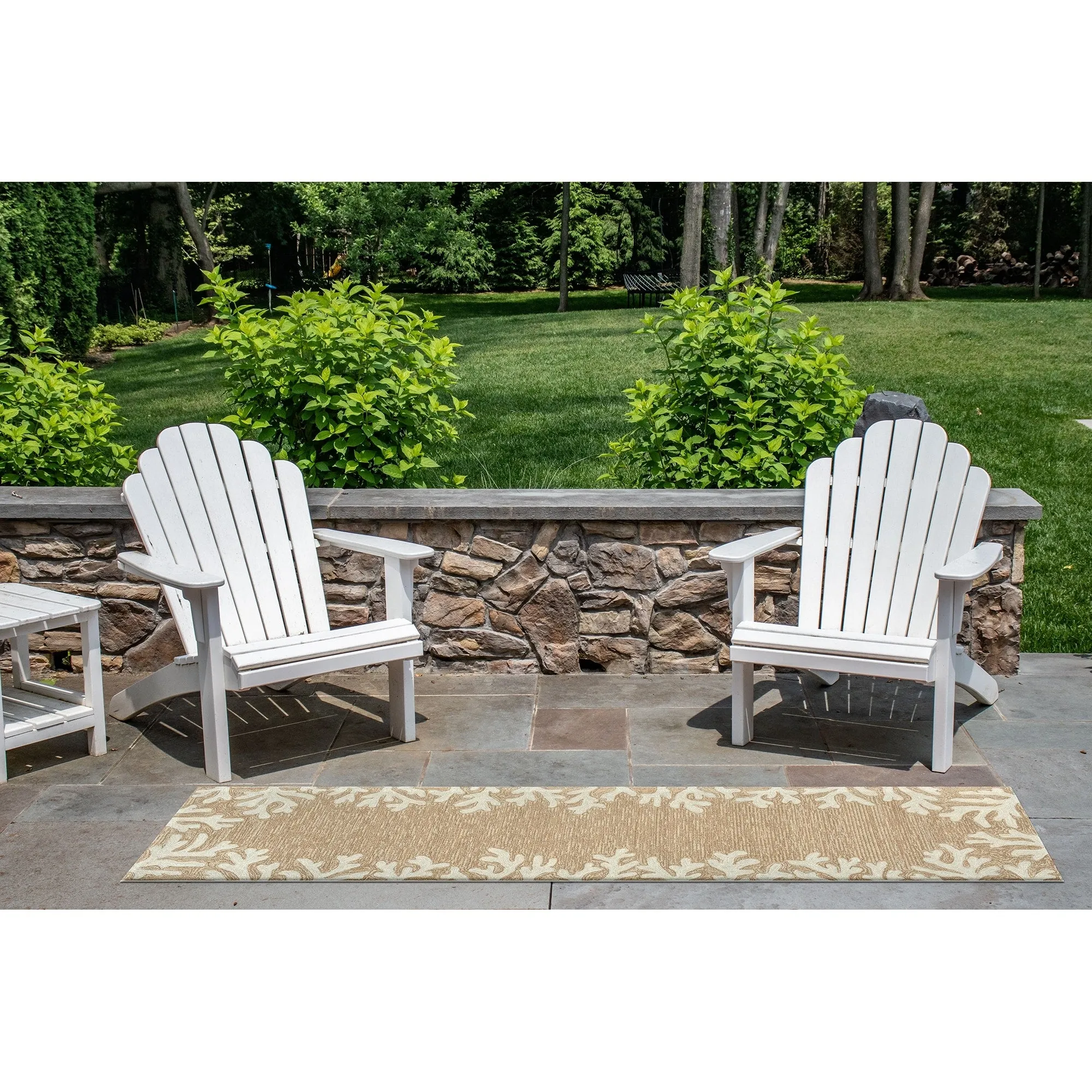 Liora Manne Capri Coral Border Indoor/Outdoor Rug