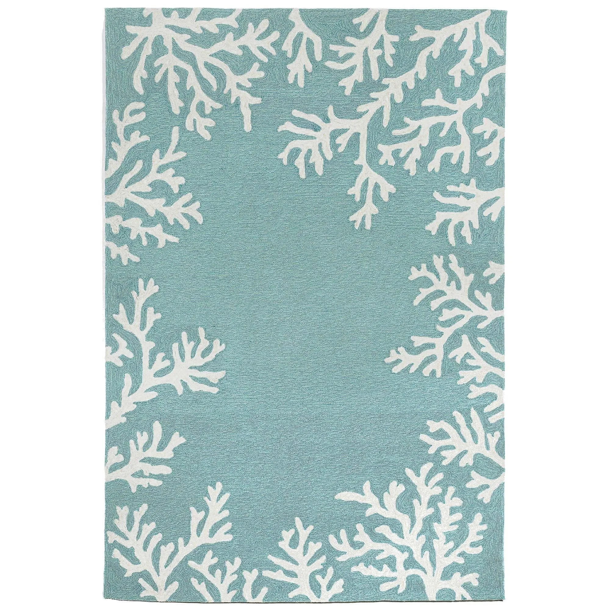 Liora Manne Capri Coral Border Indoor/Outdoor Rug