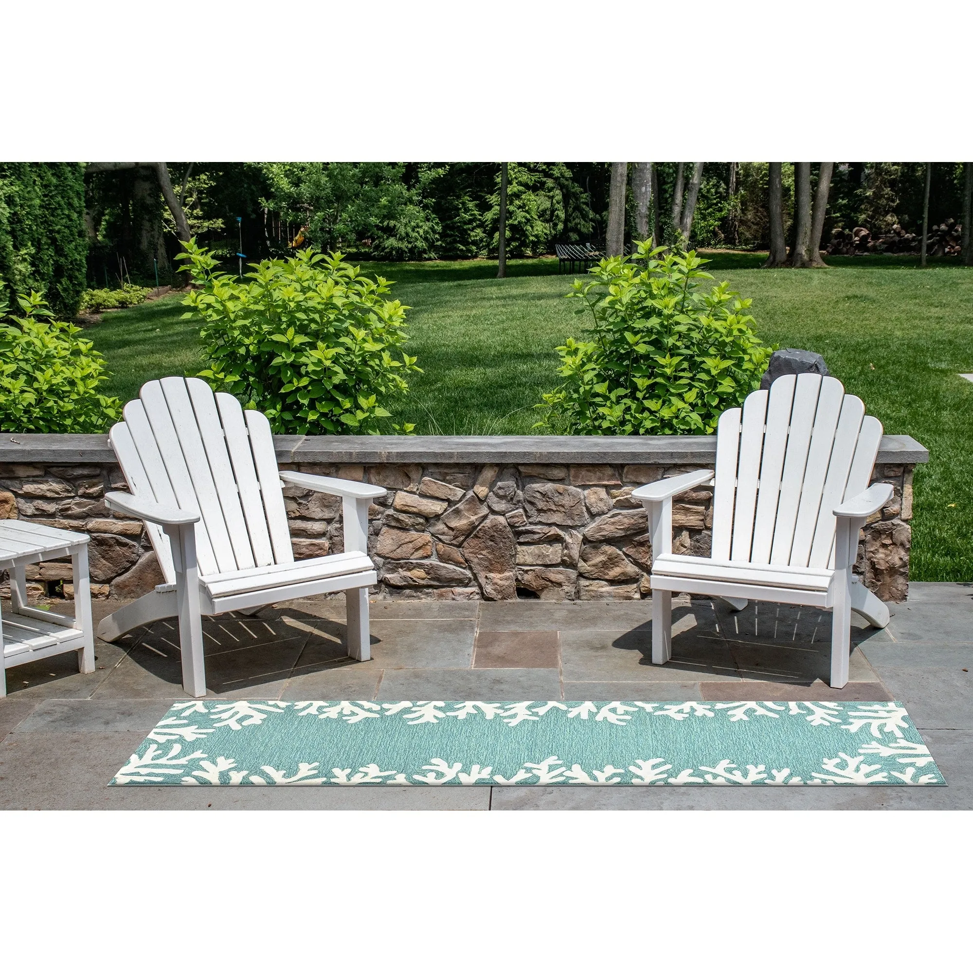 Liora Manne Capri Coral Border Indoor/Outdoor Rug