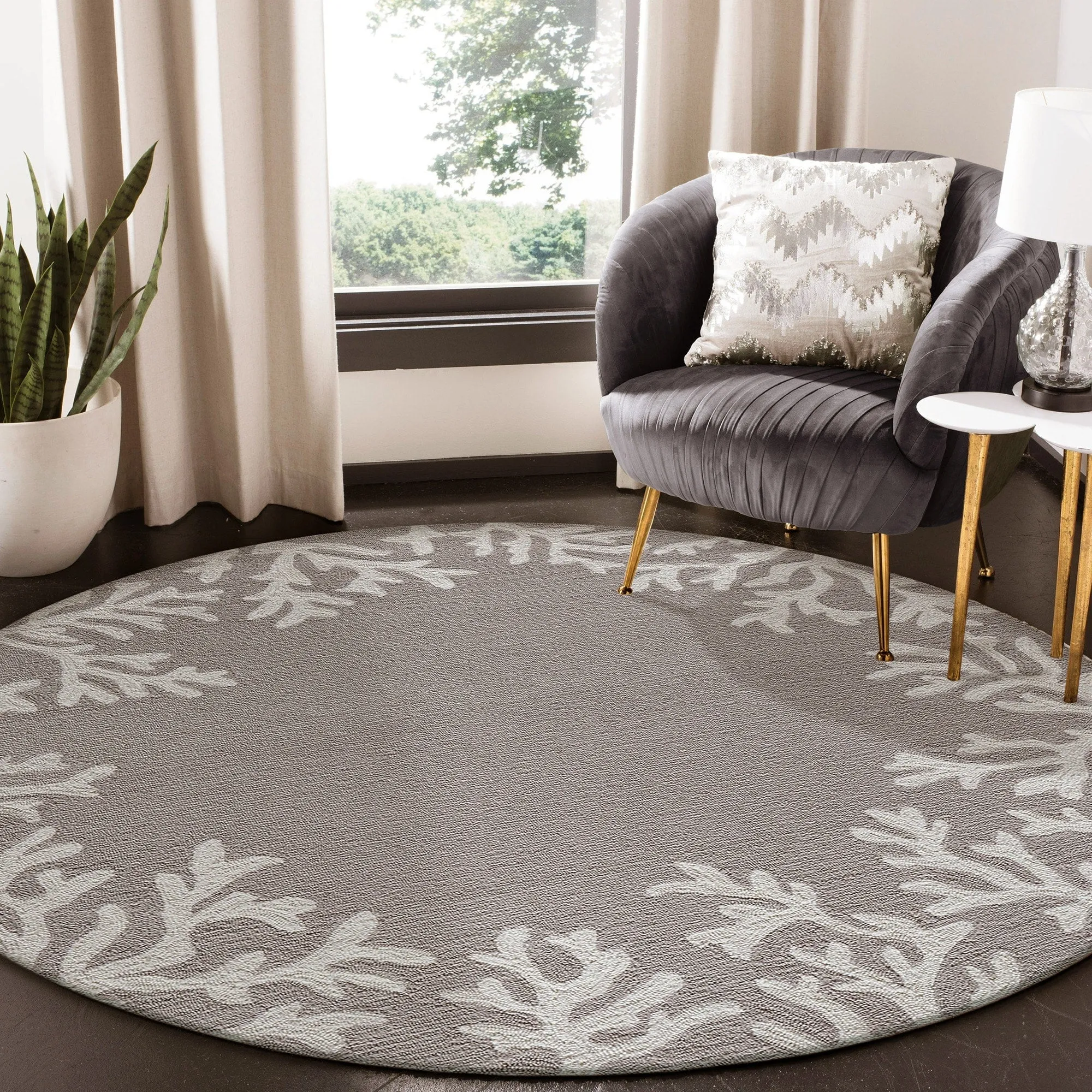 Liora Manne Capri Coral Border Indoor/Outdoor Rug