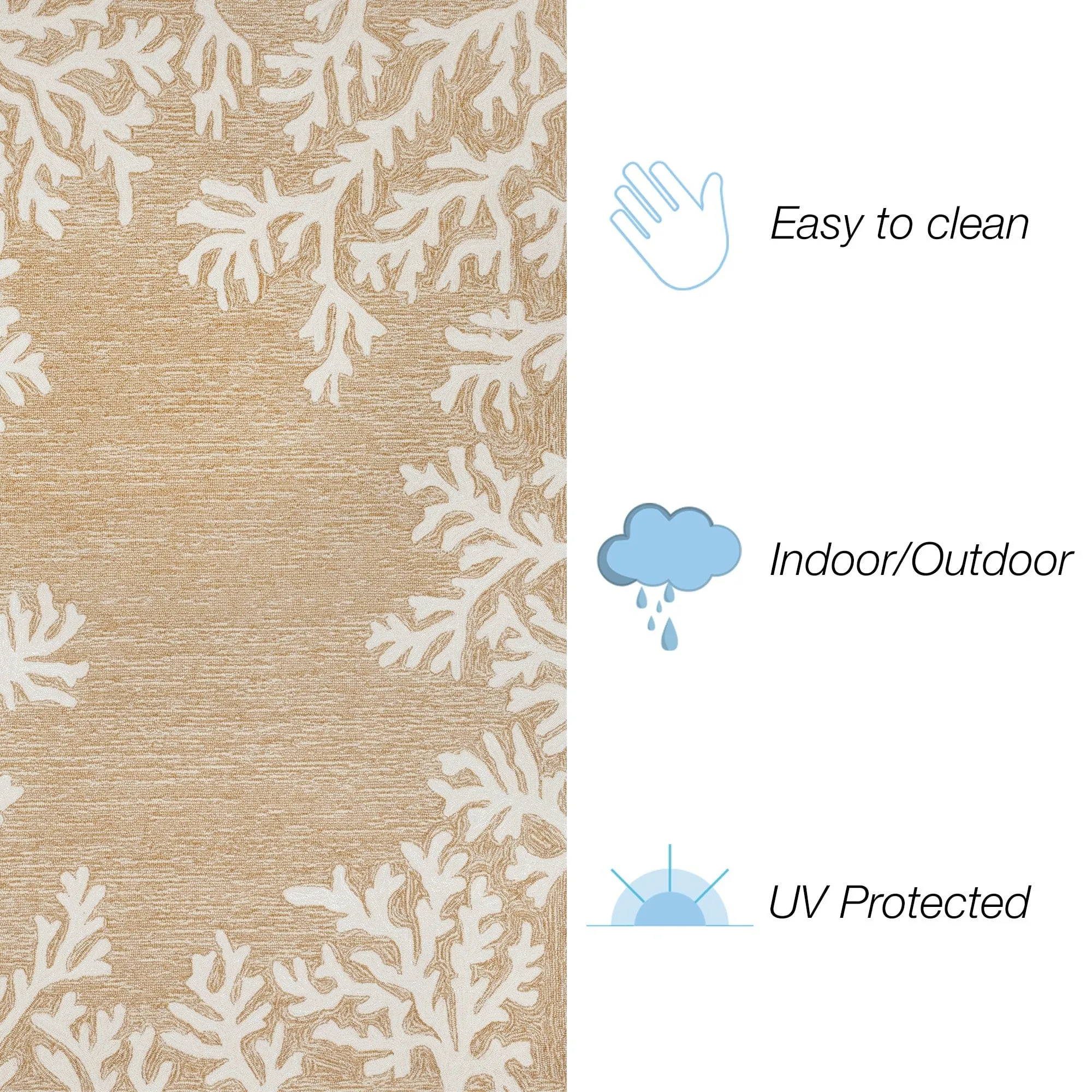 Liora Manne Capri Coral Border Indoor/Outdoor Rug
