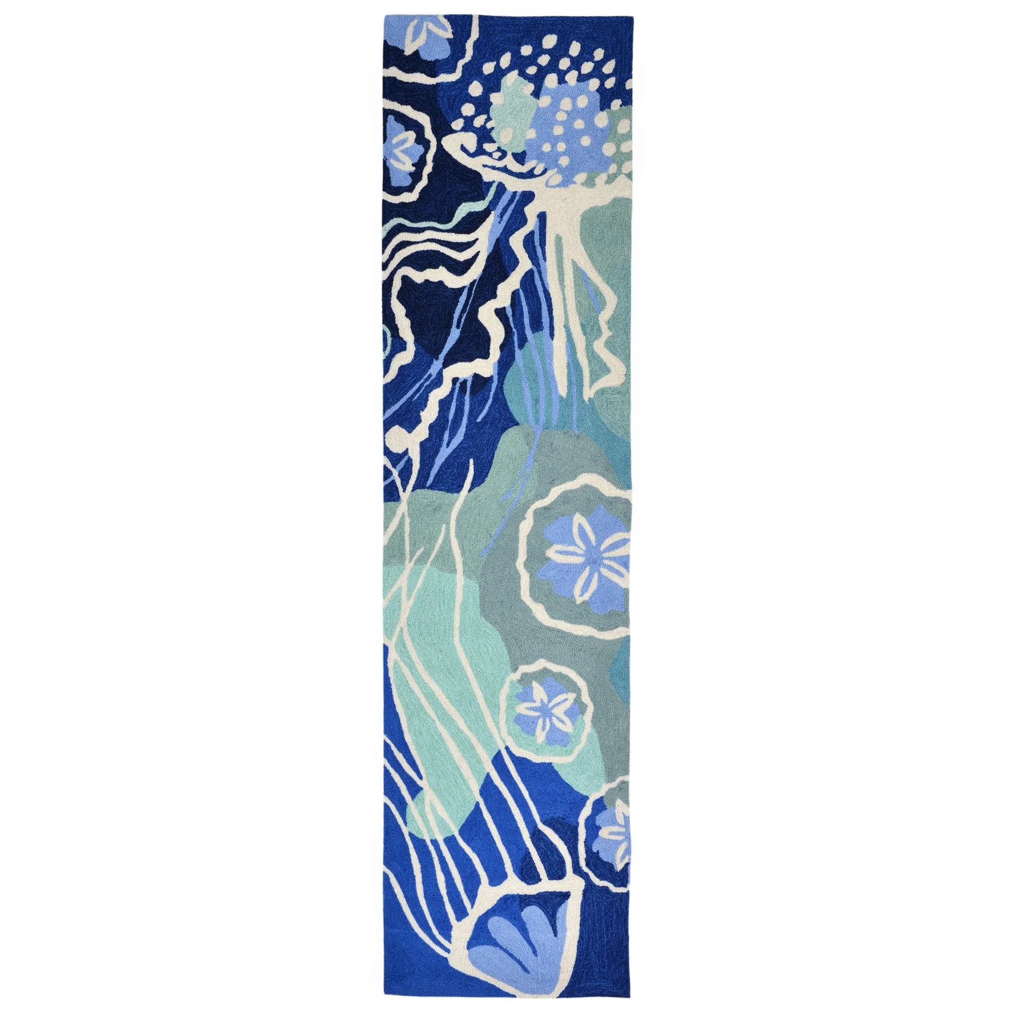 Liora Manne Capri Jelly Fish Indoor/Outdoor Rug Ocean