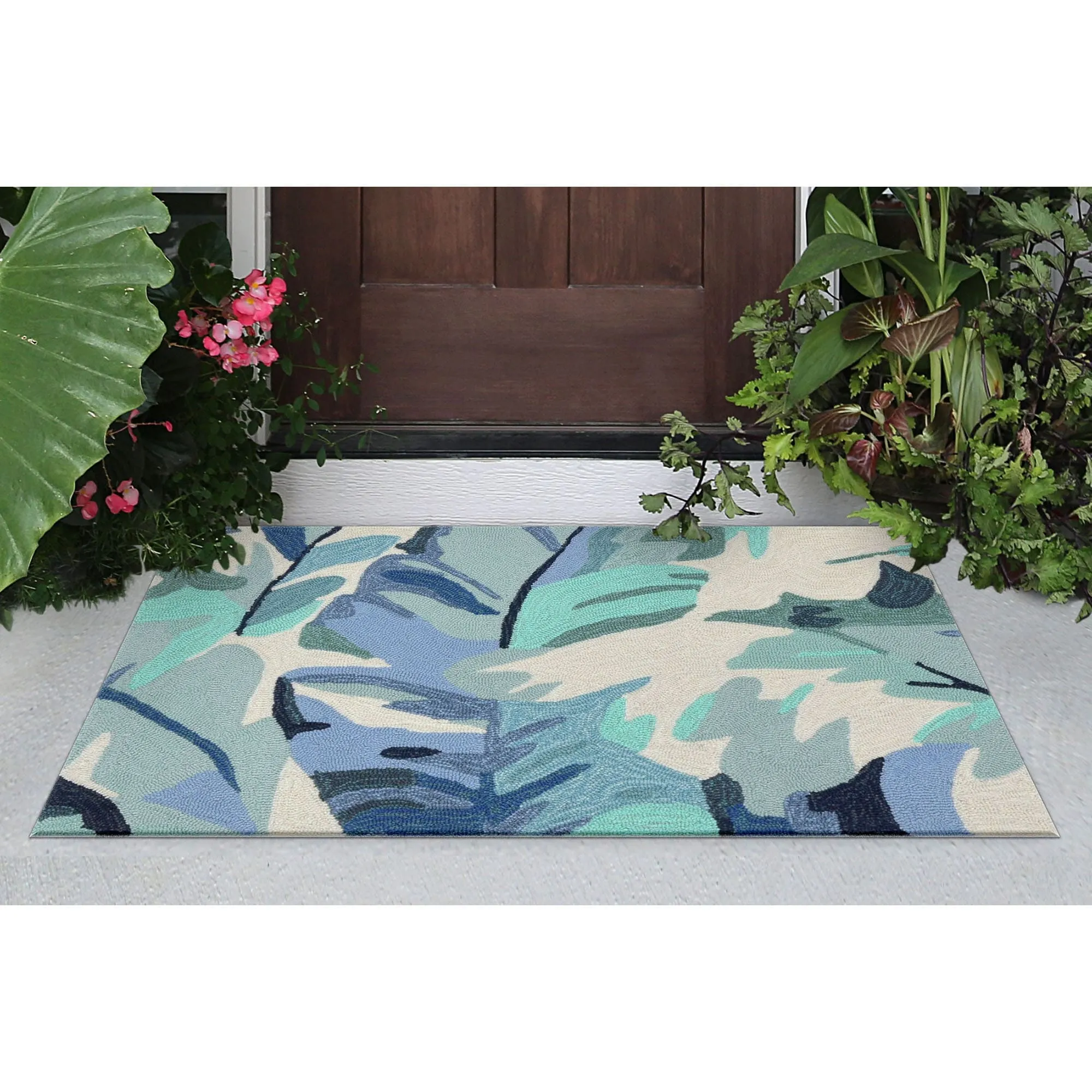 Liora Manne Capri Palm Leaf Indoor/Outdoor Rug