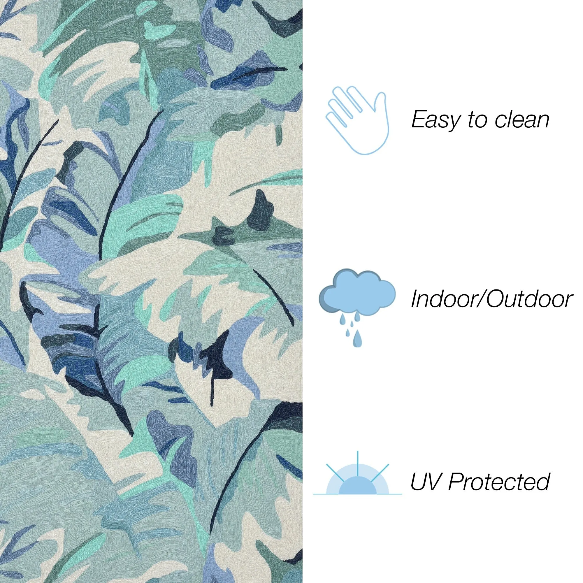 Liora Manne Capri Palm Leaf Indoor/Outdoor Rug
