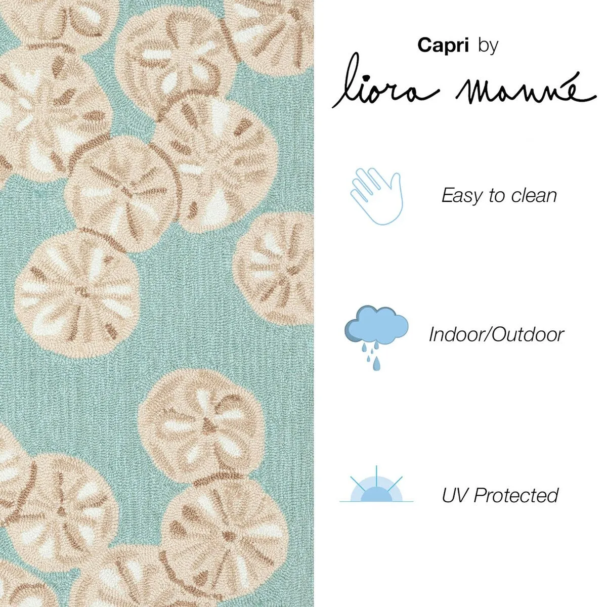 Liora Manne Capri Sea Biscuit Indoor/Outdoor Area Rug