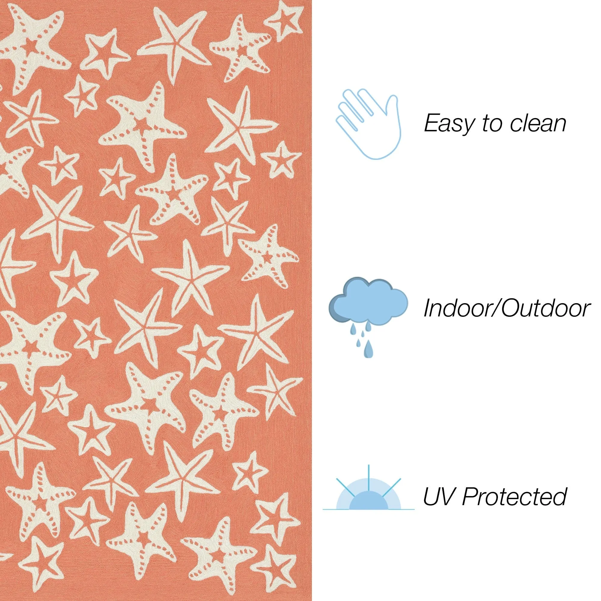 Liora Manne Capri Starfish Indoor/Outdoor Rug