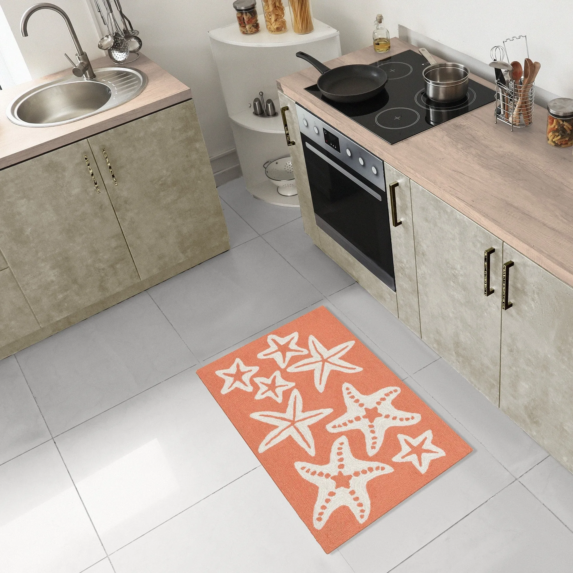 Liora Manne Capri Starfish Indoor/Outdoor Rug