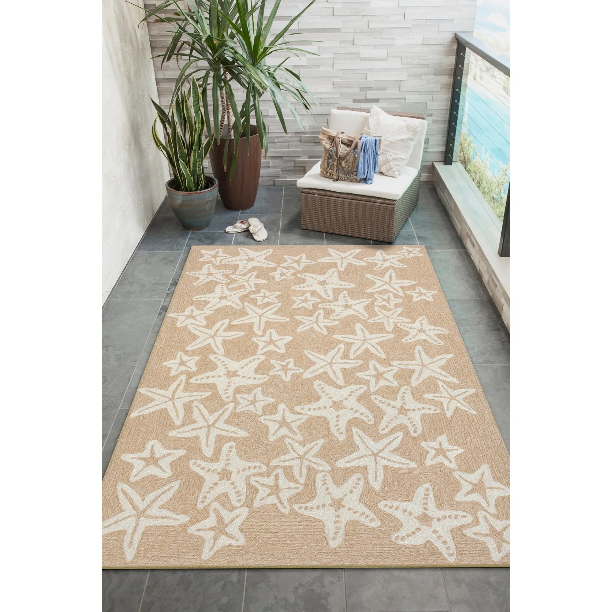 Liora Manne Capri Starfish Indoor/Outdoor Rug