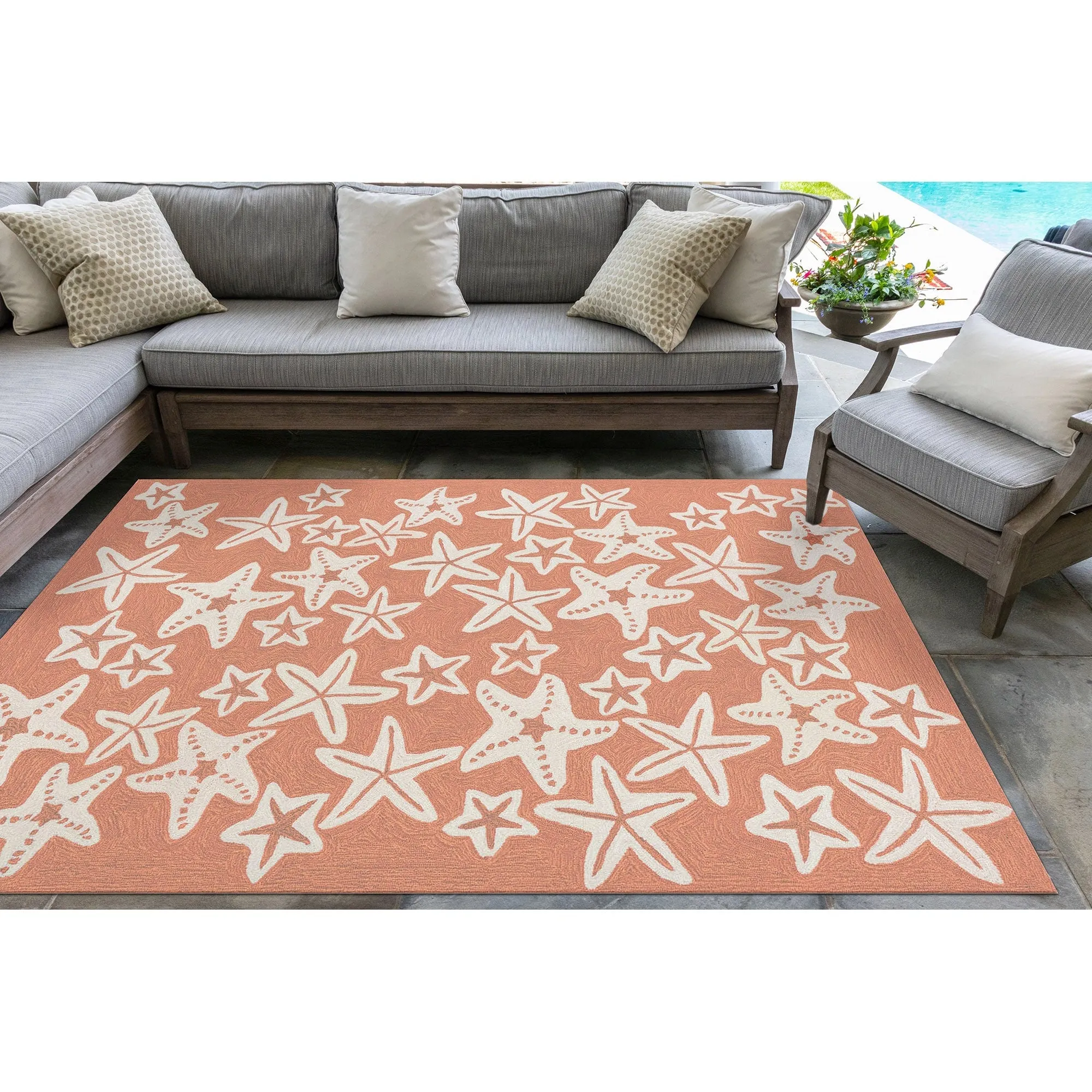 Liora Manne Capri Starfish Indoor/Outdoor Rug